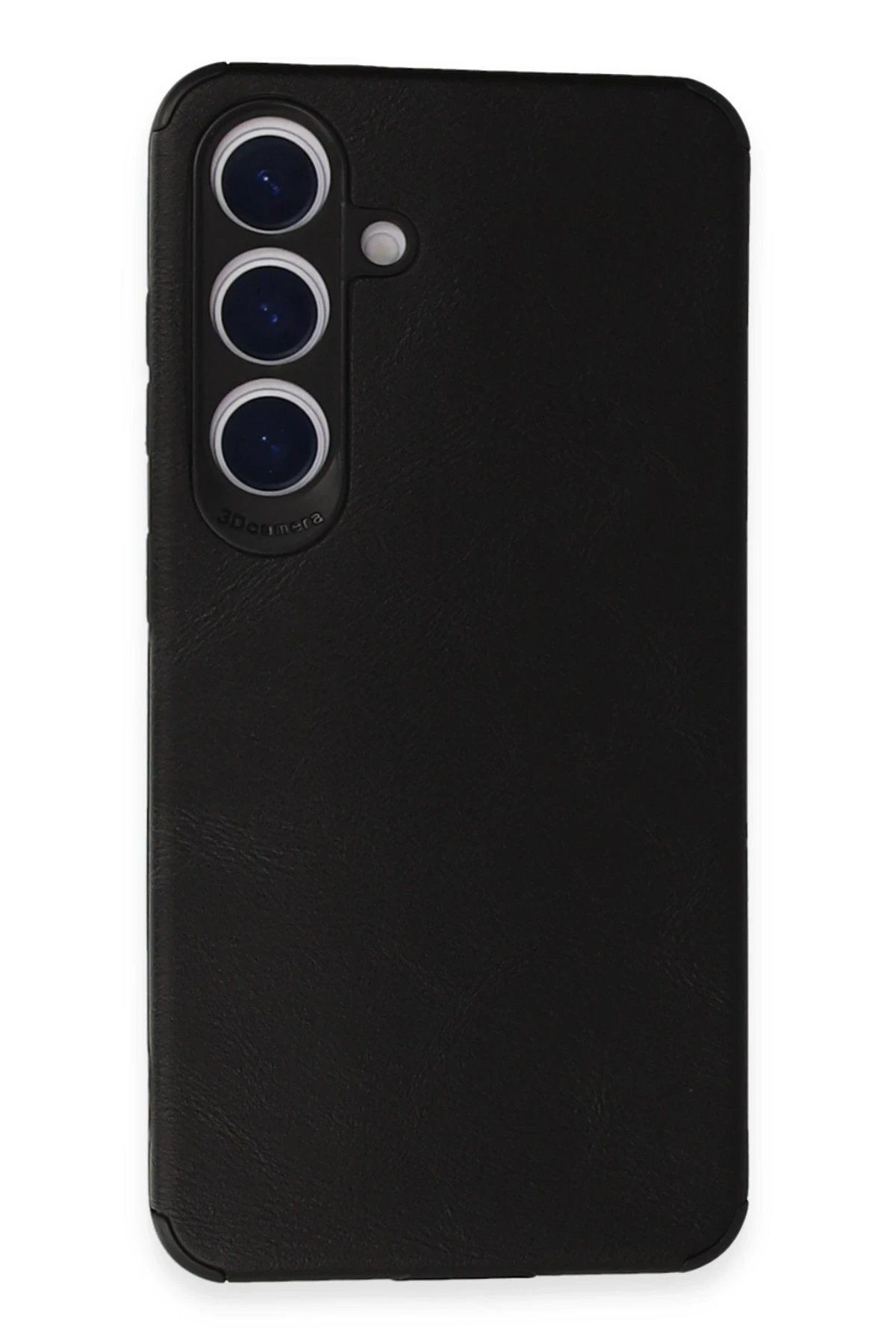 CepteToptan Newface Samsung Galaxy S24 Kılıf Loop Deri Silikon - Siyah