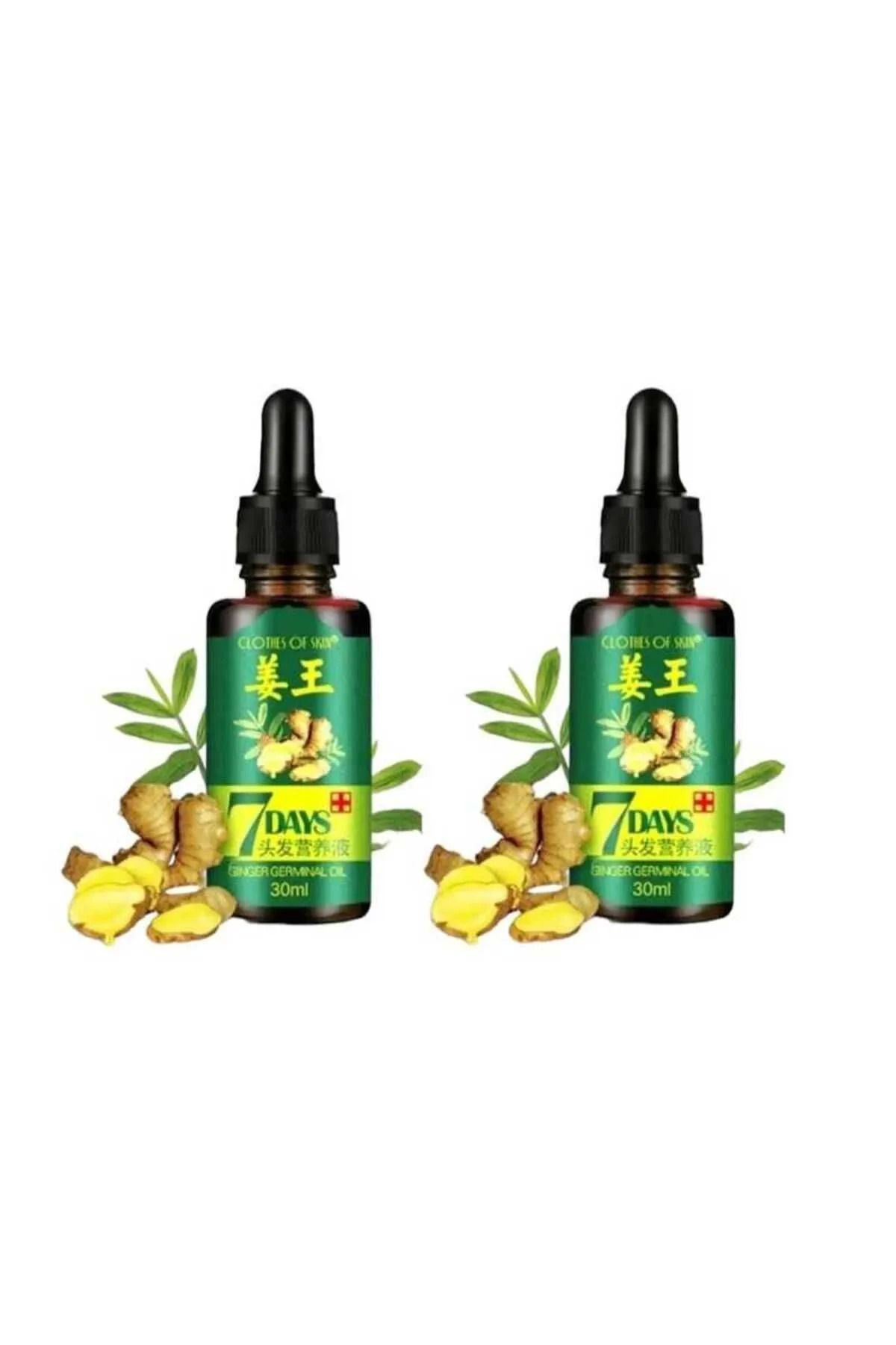 DENİZBİLİŞİM Seven 7 Days Ginger Germinal Essential Besleyici Ve Onarıcı - Saç Serumu 60 Ml 2 Adet