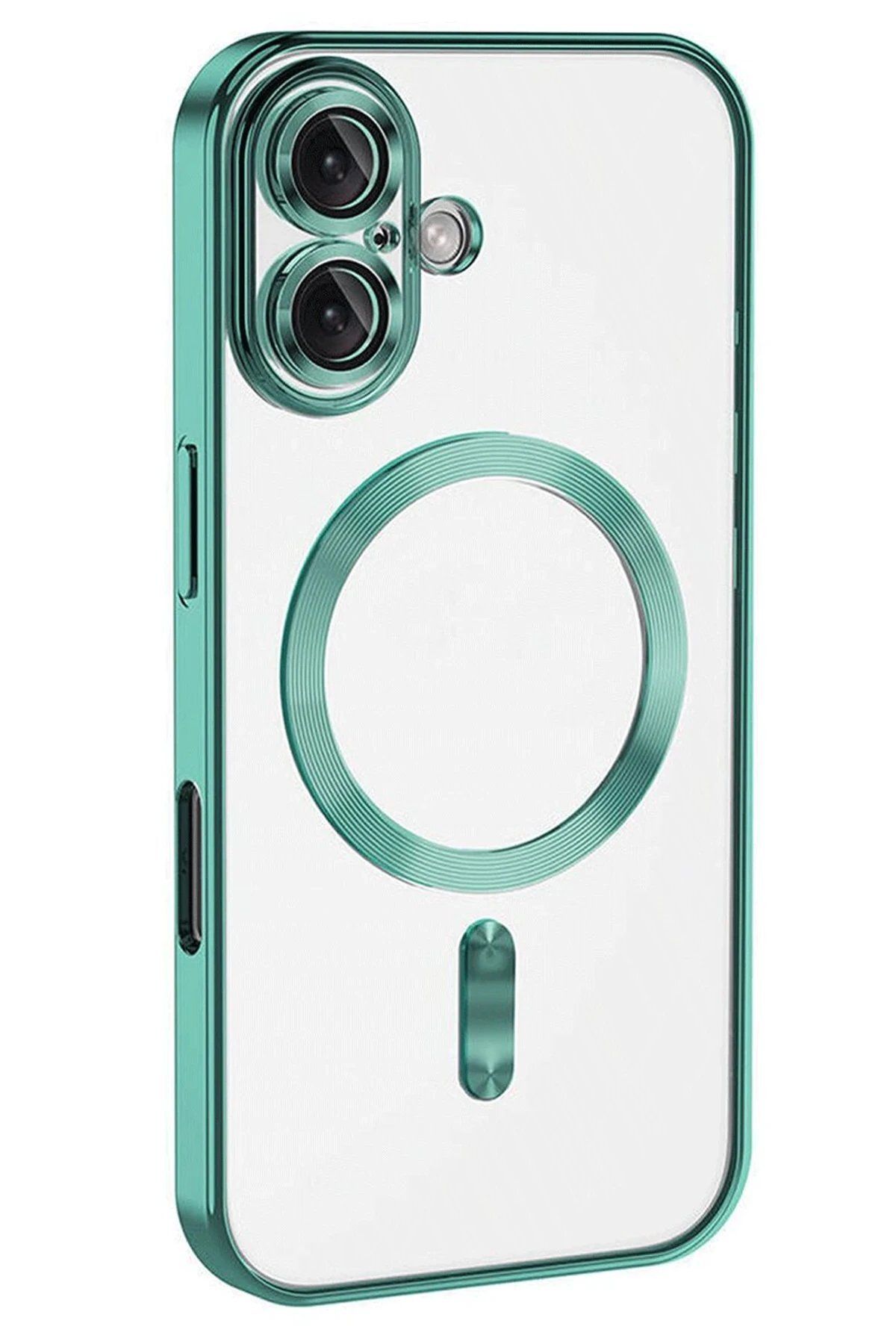 CepteToptan Newface iPhone 16 Kılıf Kross Magneticsafe Kapak - Turkuaz