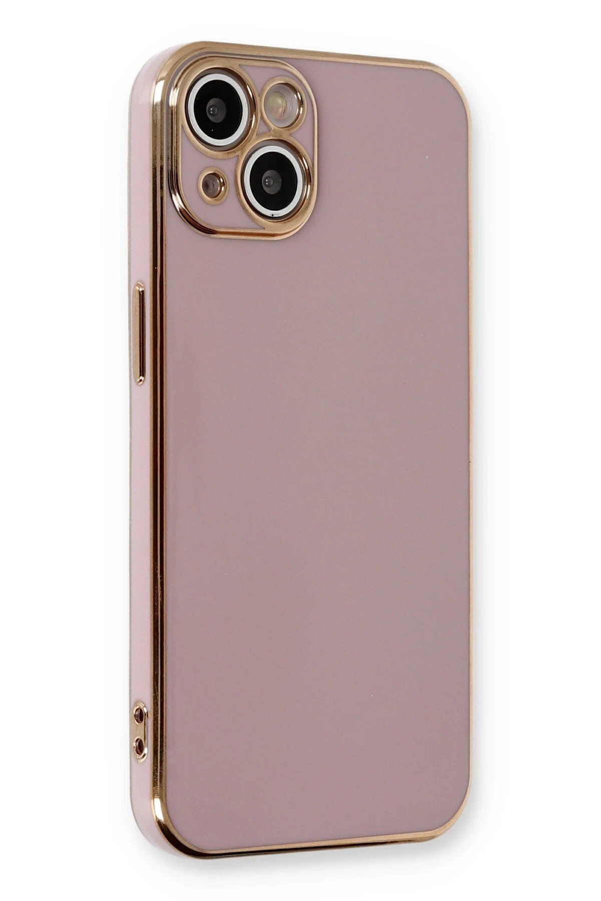 CepteToptan Newface iPhone 13 Kılıf Volet Silikon - Mor