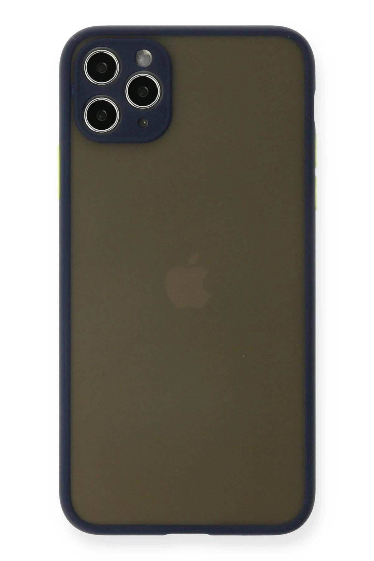 CepteToptan Newface iPhone 11 Pro Max Kılıf Montreal Silikon Kapak - Lacivert