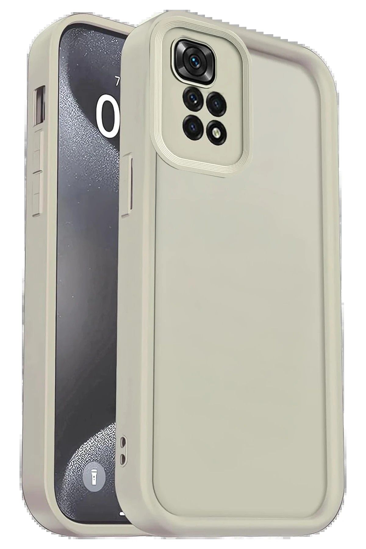 CepteToptan Newface Xiaomi Redmi 10 2022 Kılıf Viera Silikon - Krem