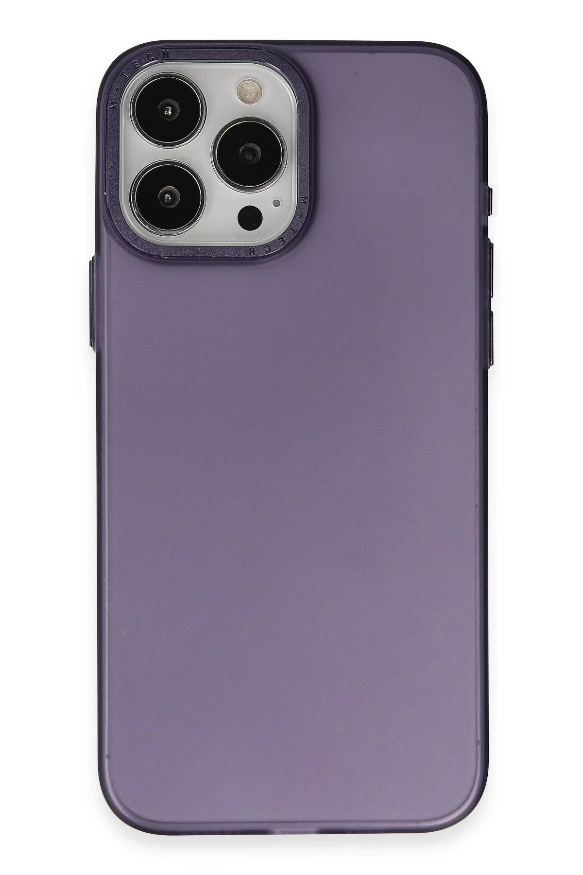 CepteToptan Newface iPhone 15 Pro Kılıf Modos Metal Kapak - Derin Mor