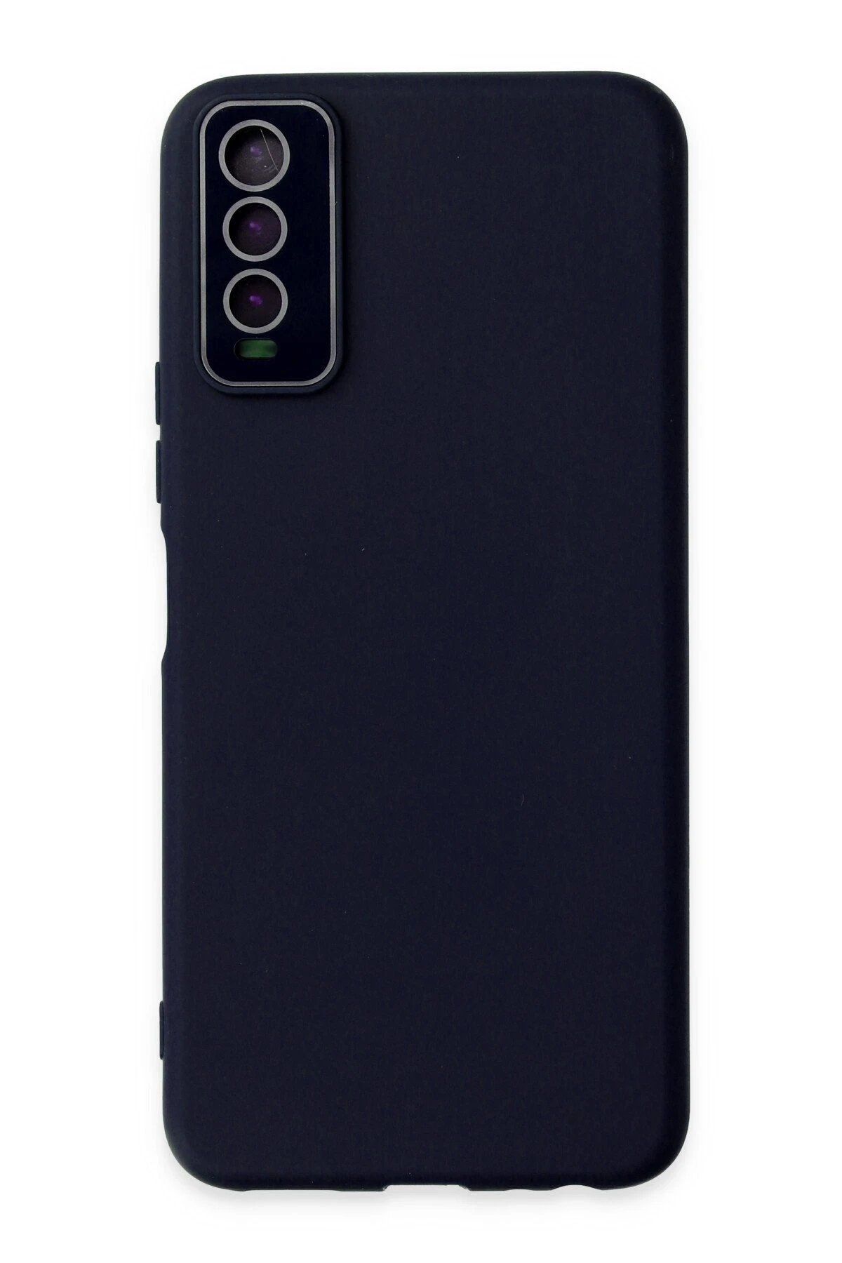 CepteToptan Newface Vivo Y11S Kılıf Lansman Glass Kapak - Lacivert