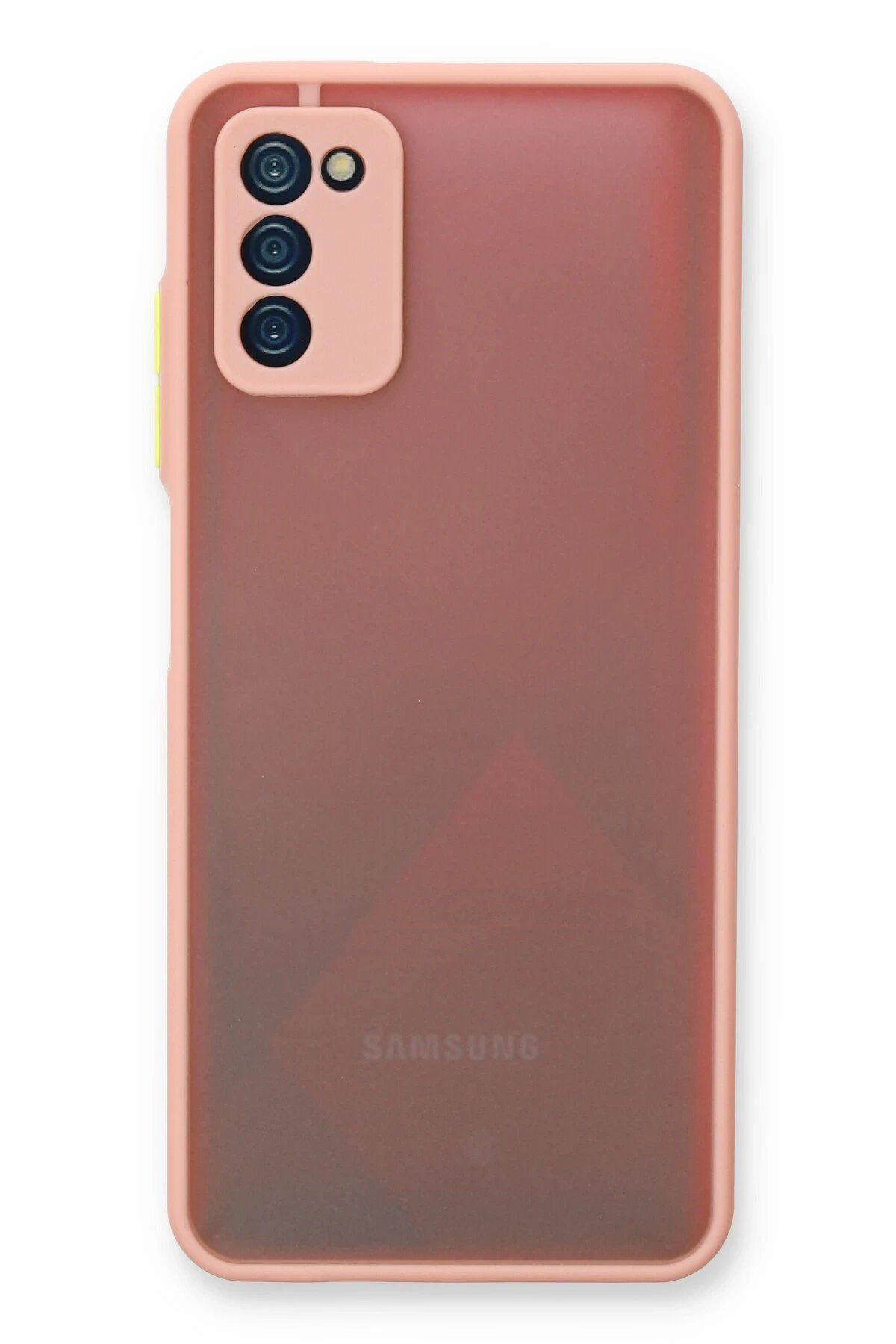 nerede bulurum Newface Samsung Galaxy A03S Kılıf Montreal Silikon Kapak - Pembe