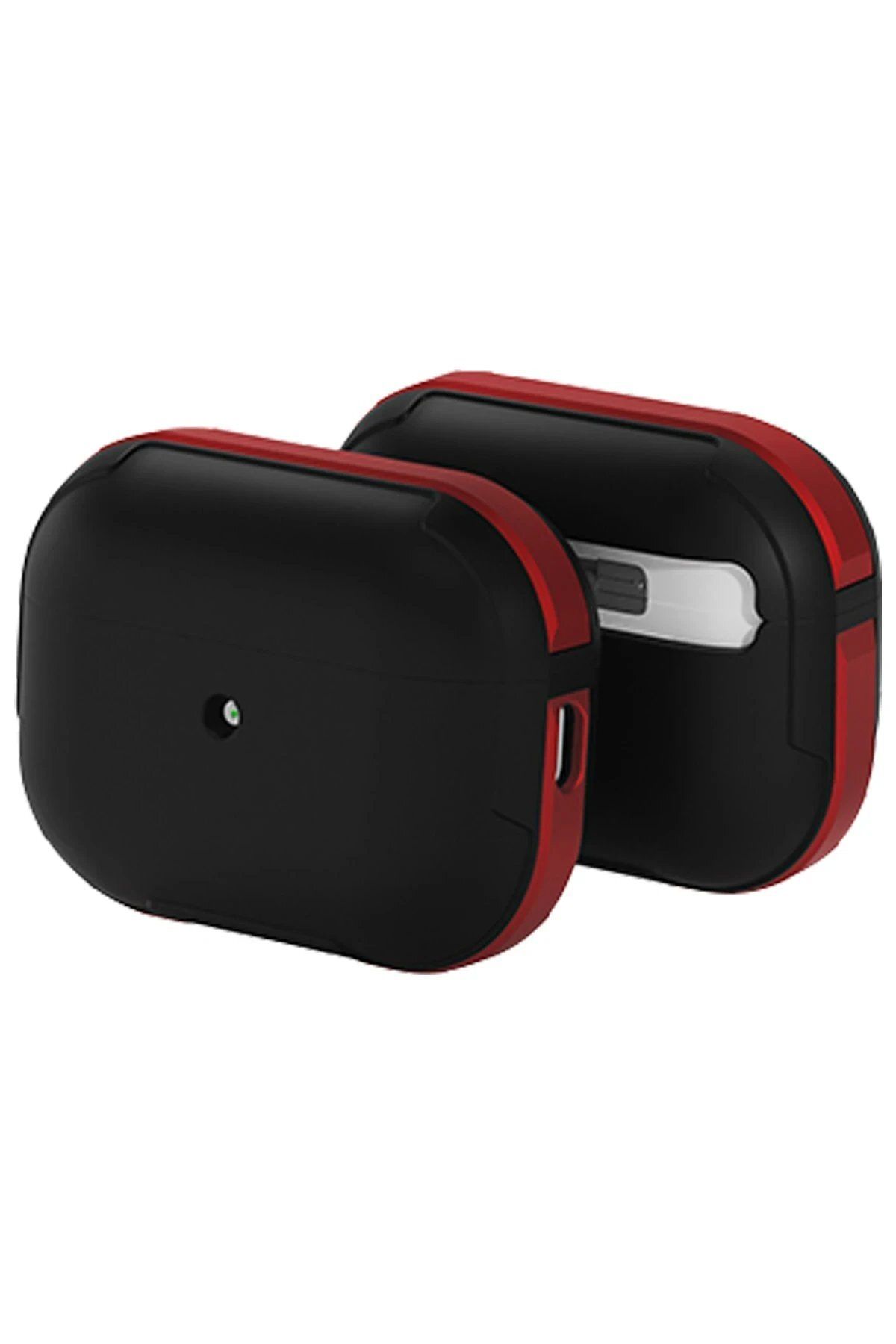 MOVENCHY Airpods Pro 2 (2.nesil) MO-A8 Armor Kılıf - Kırmızı