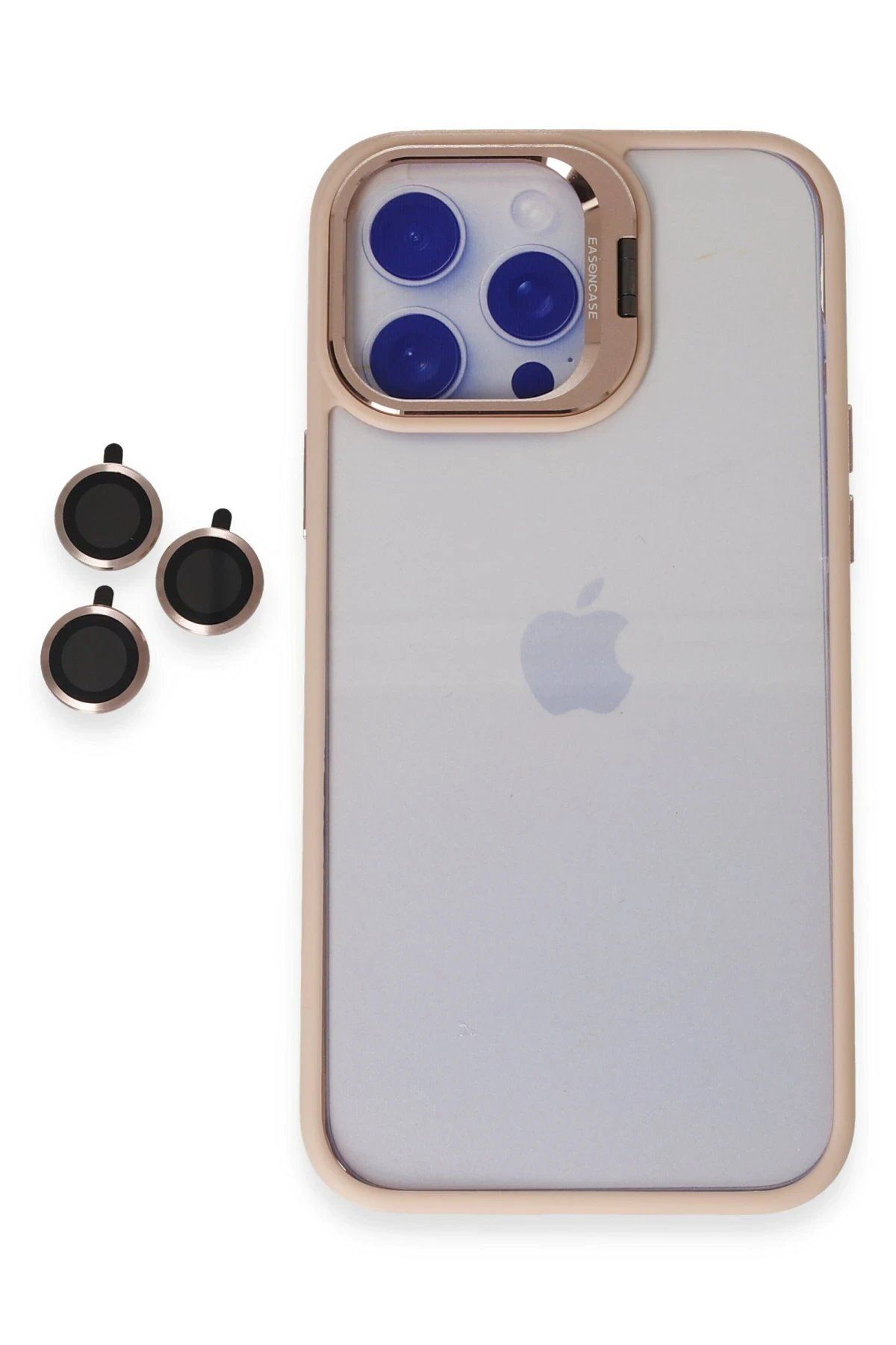 CepteToptan Joko iPhone 14 Pro Kılıf Roblox Lens Standlı Kapak - Pudra