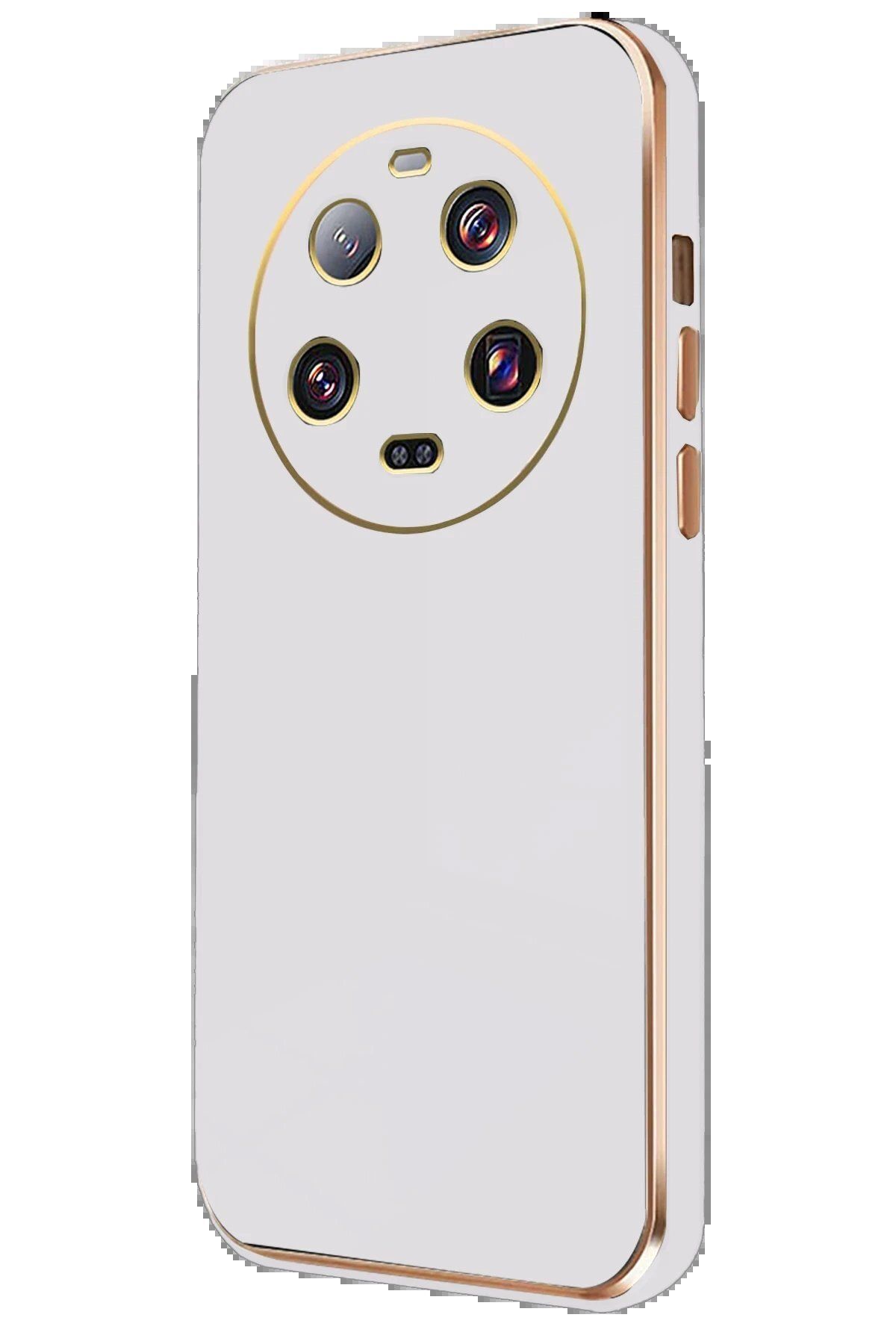 CepteToptan Newface Xiaomi Mi 14 Ultra Kılıf Volet Silikon - Beyaz
