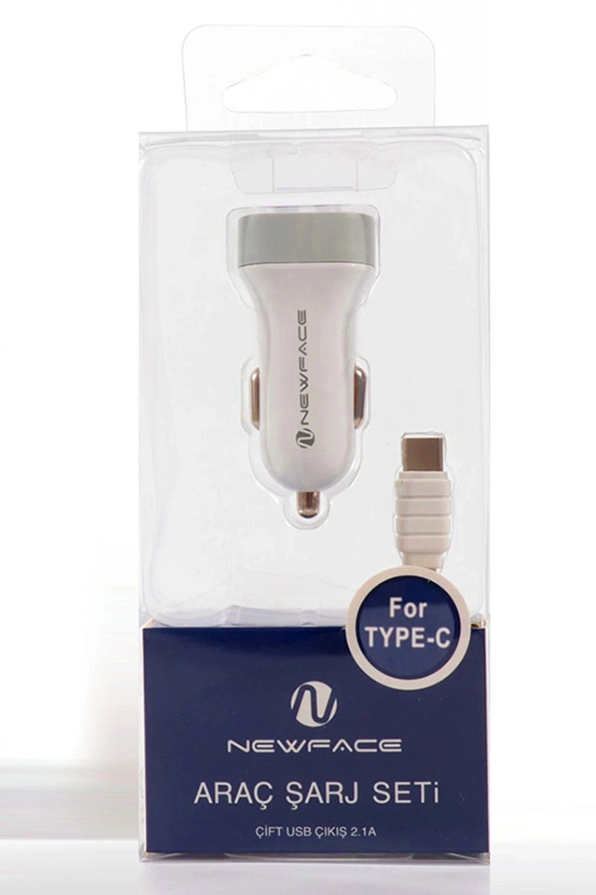 CepteToptan Newface C17 Type-C USB 2.1A Araç Şarjı