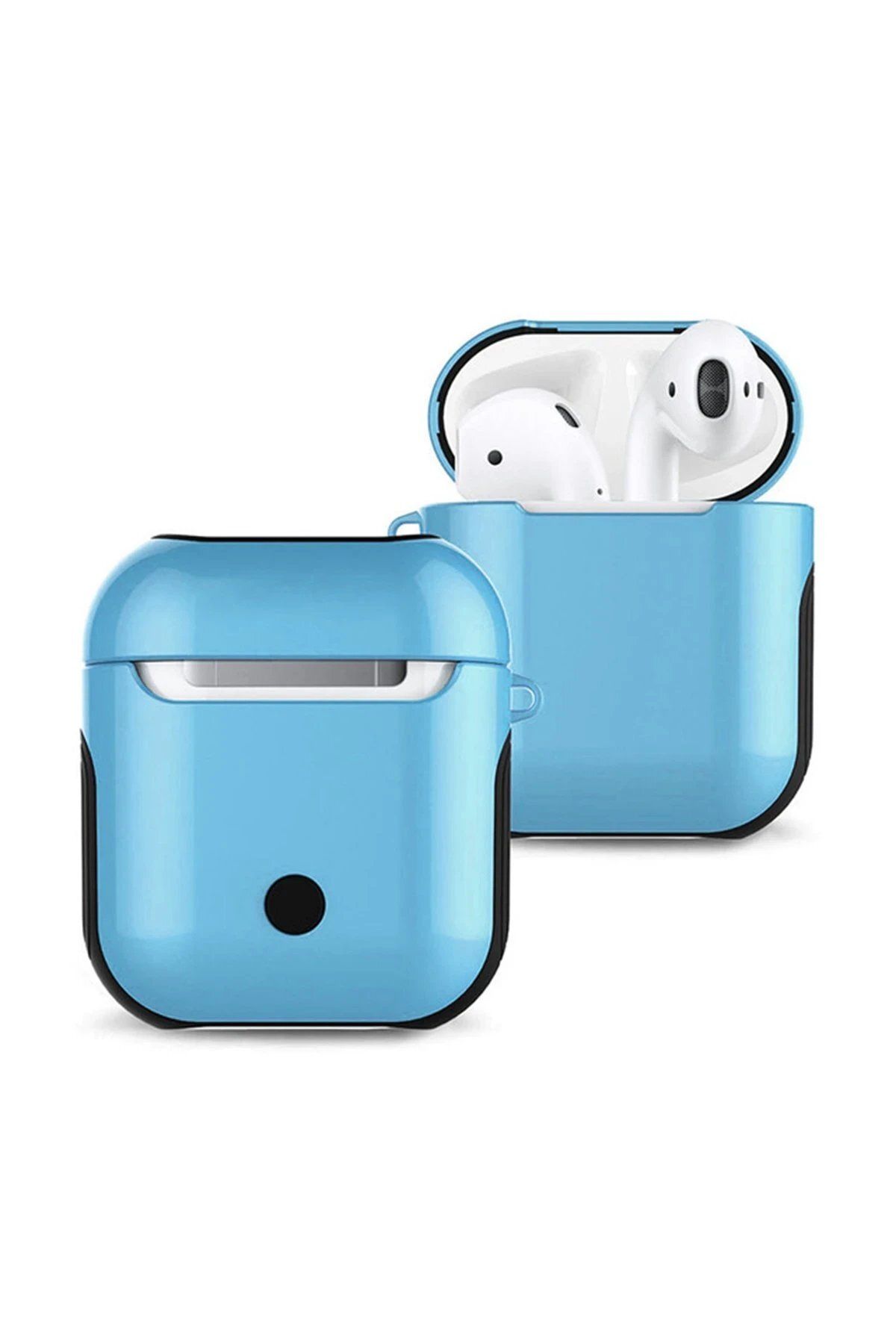 CepteToptan Newface Airpods 2 (2.nesil) 3in1 Kılıf - Mavi