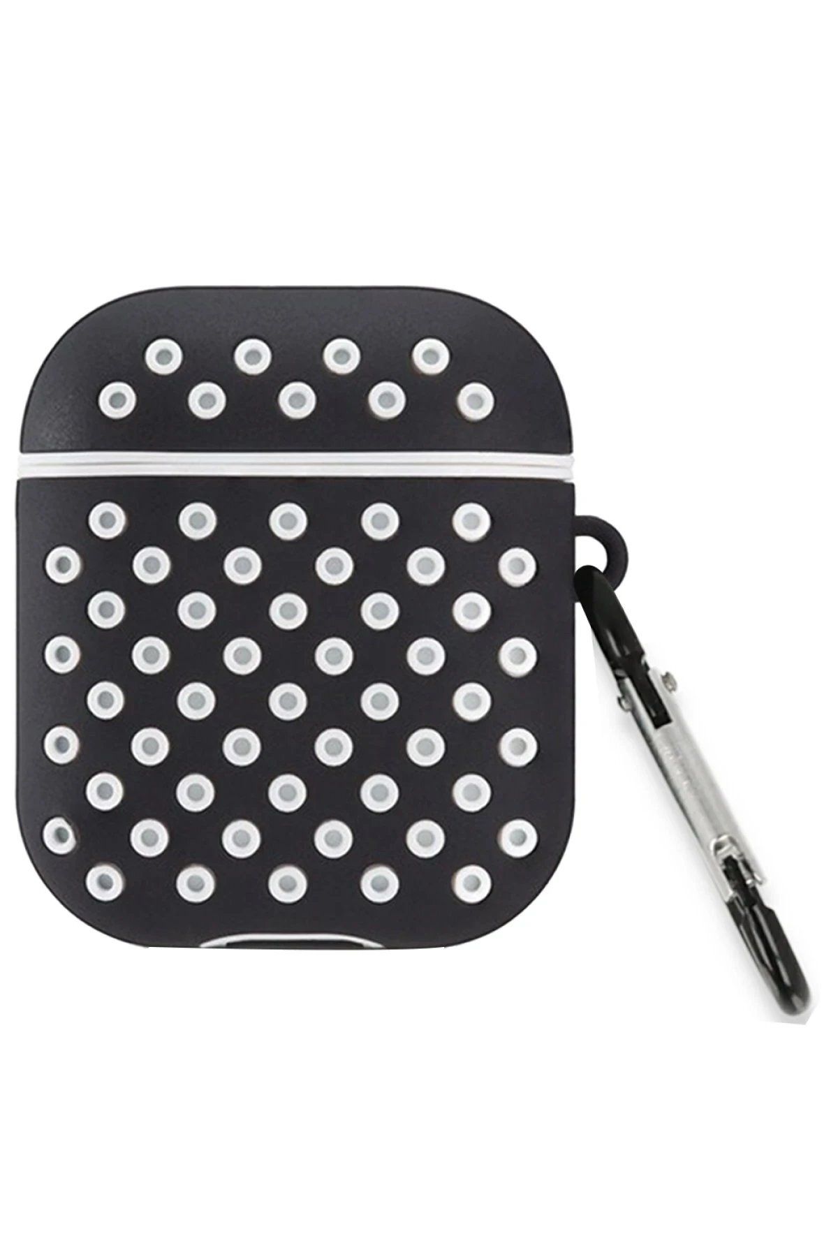 CepteToptan Newface Airpods 3 (3.nesil) Spor Delikli Kılıf - Siyah-Beyaz