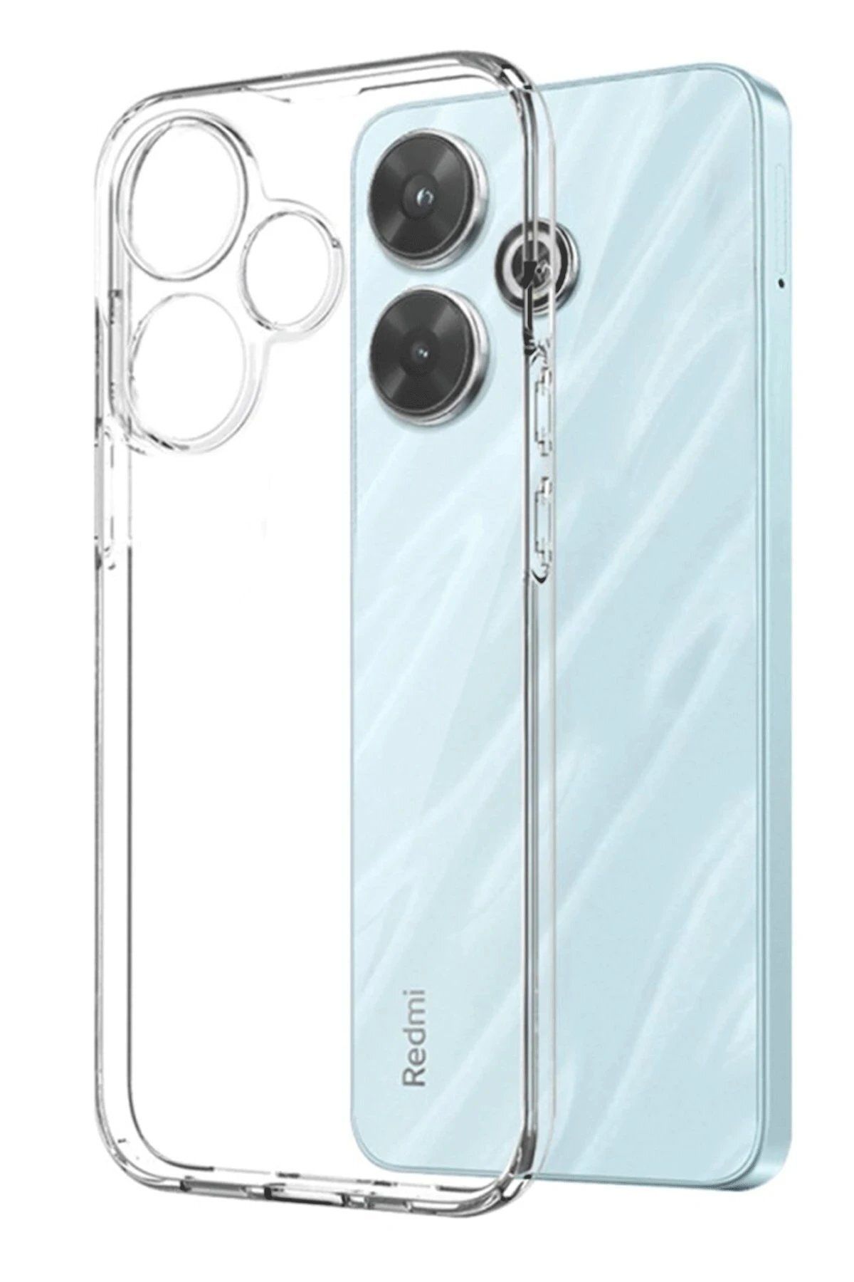 CepteToptan Newface Xiaomi Redmi 13 4G Kılıf Lüx Şeffaf Silikon