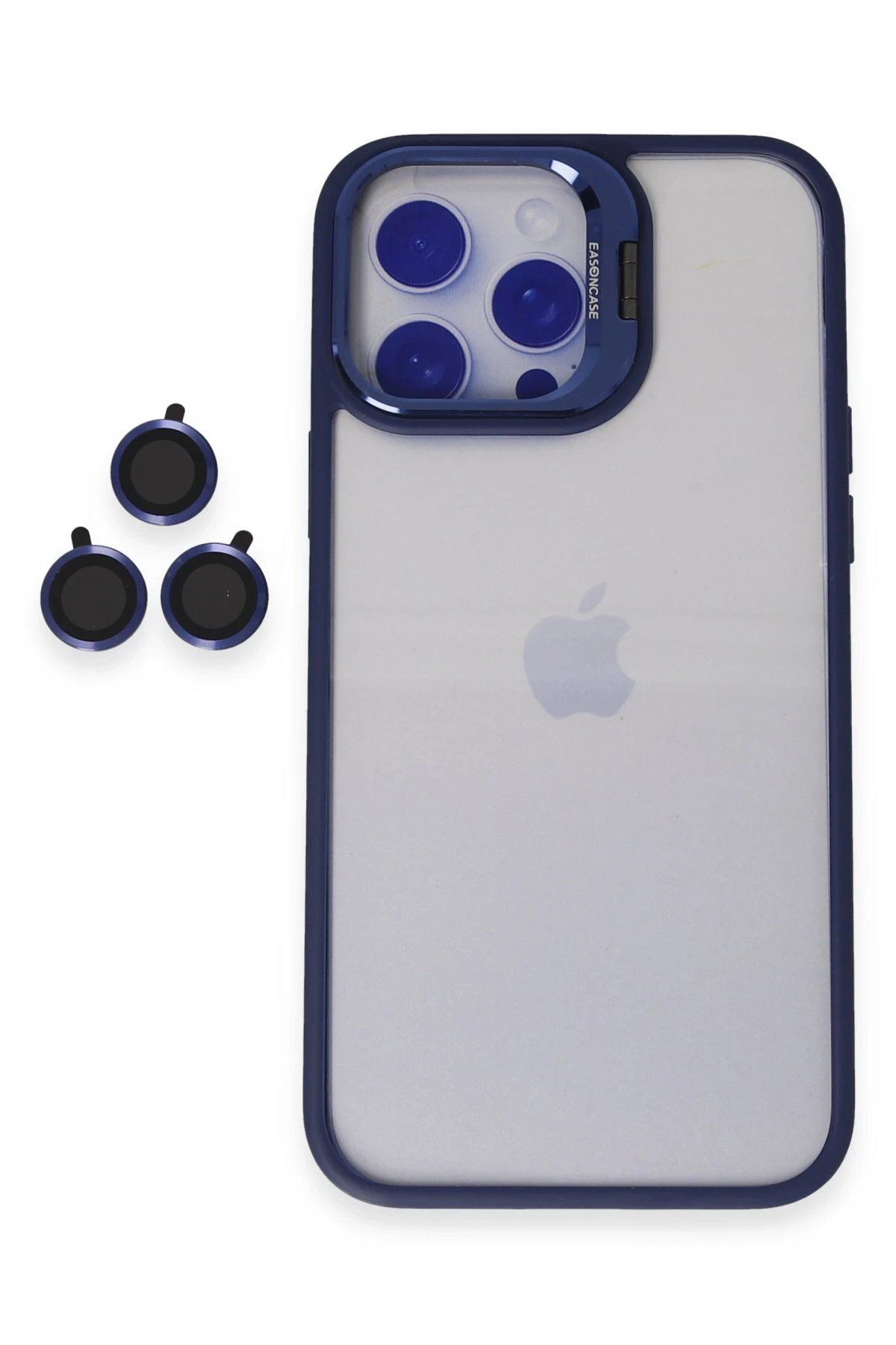CepteToptan Joko iPhone 14 Pro Kılıf Roblox Lens Standlı Kapak - Lacivert