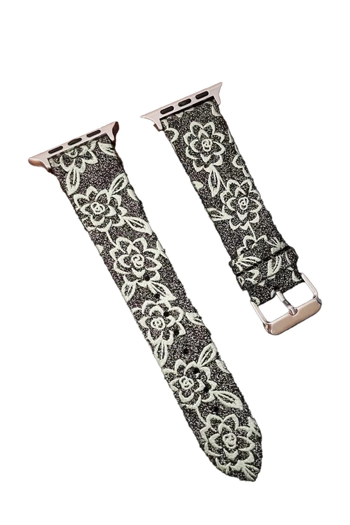 CepteToptan Newface   Watch 38mm Creeper Desenli Kordon - Siyah