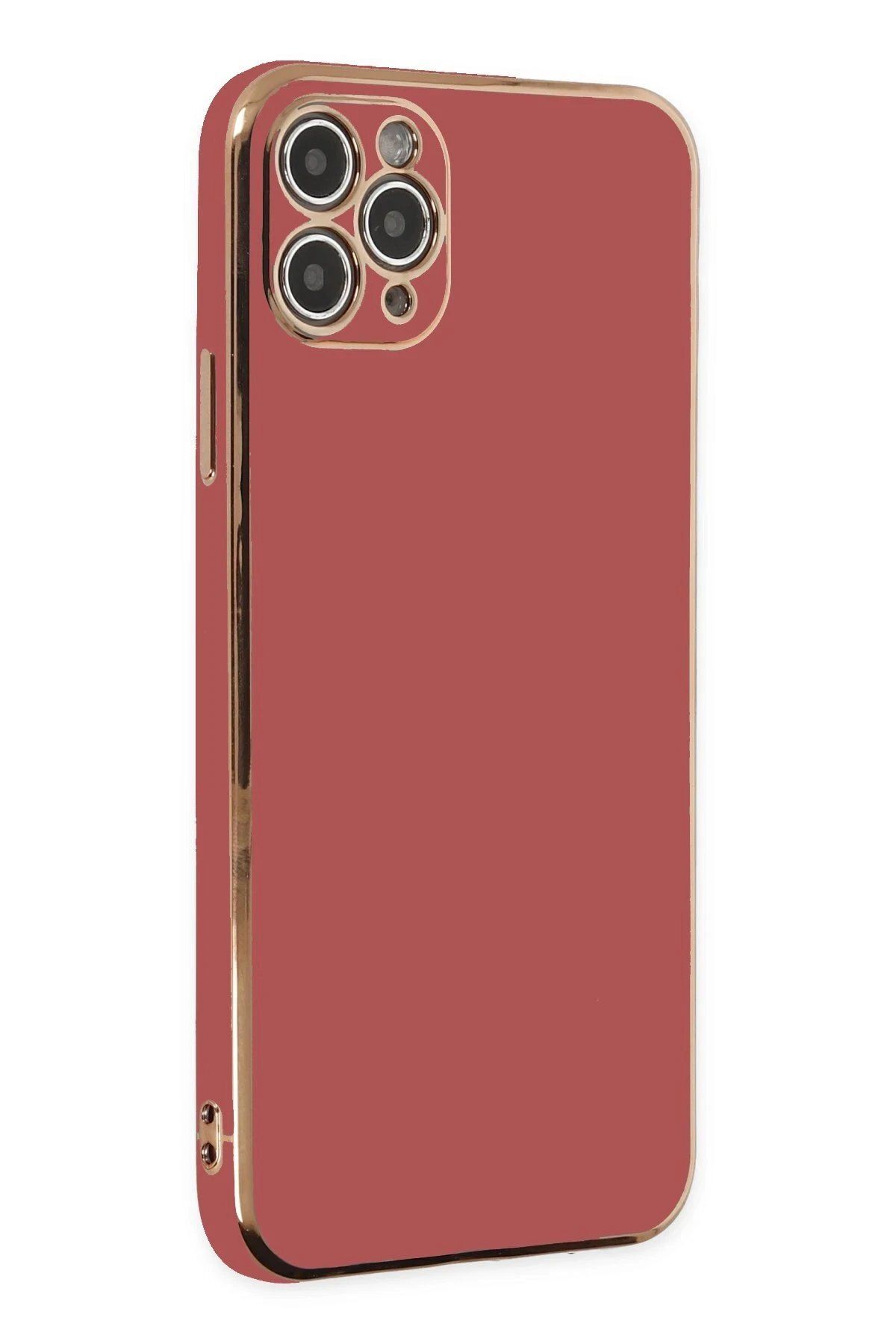 CepteToptan Newface iPhone 11 Pro Max Kılıf Volet Silikon - Kırmızı