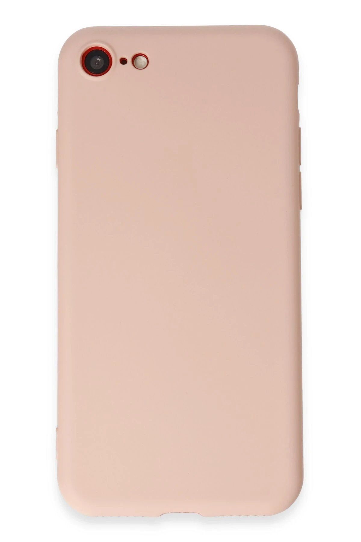 CepteToptan Newface iPhone 7 Kılıf First Silikon - Pudra