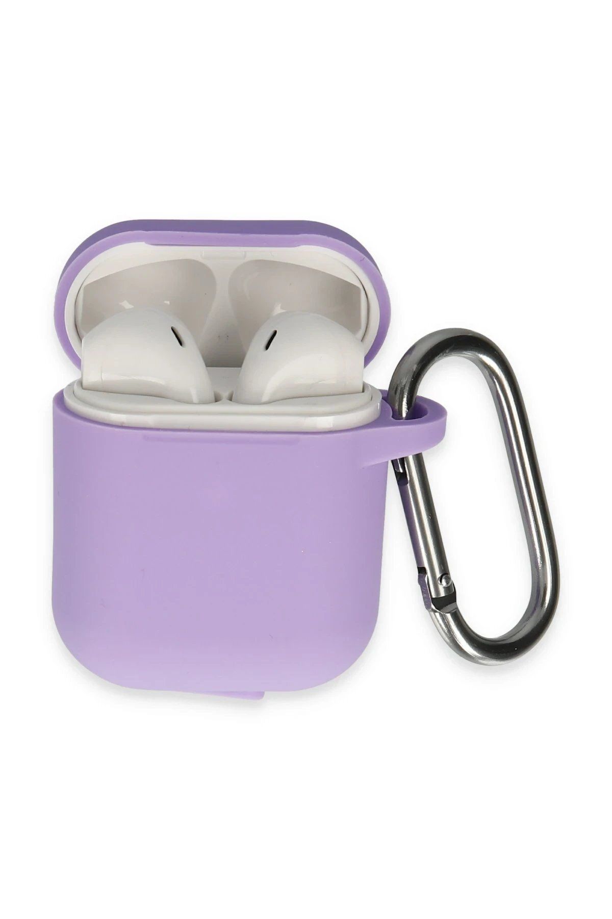 CepteToptan Newface Airpods 2 (2.nesil) Hang Kılıf - Lila
