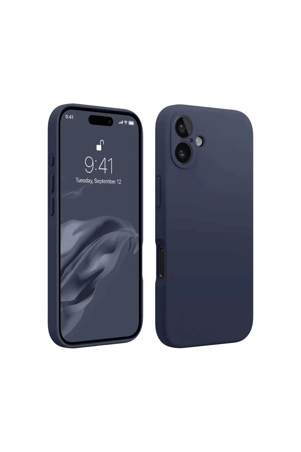 CepteToptan Newface iPhone 16 Plus Kılıf First Silikon - Lacivert