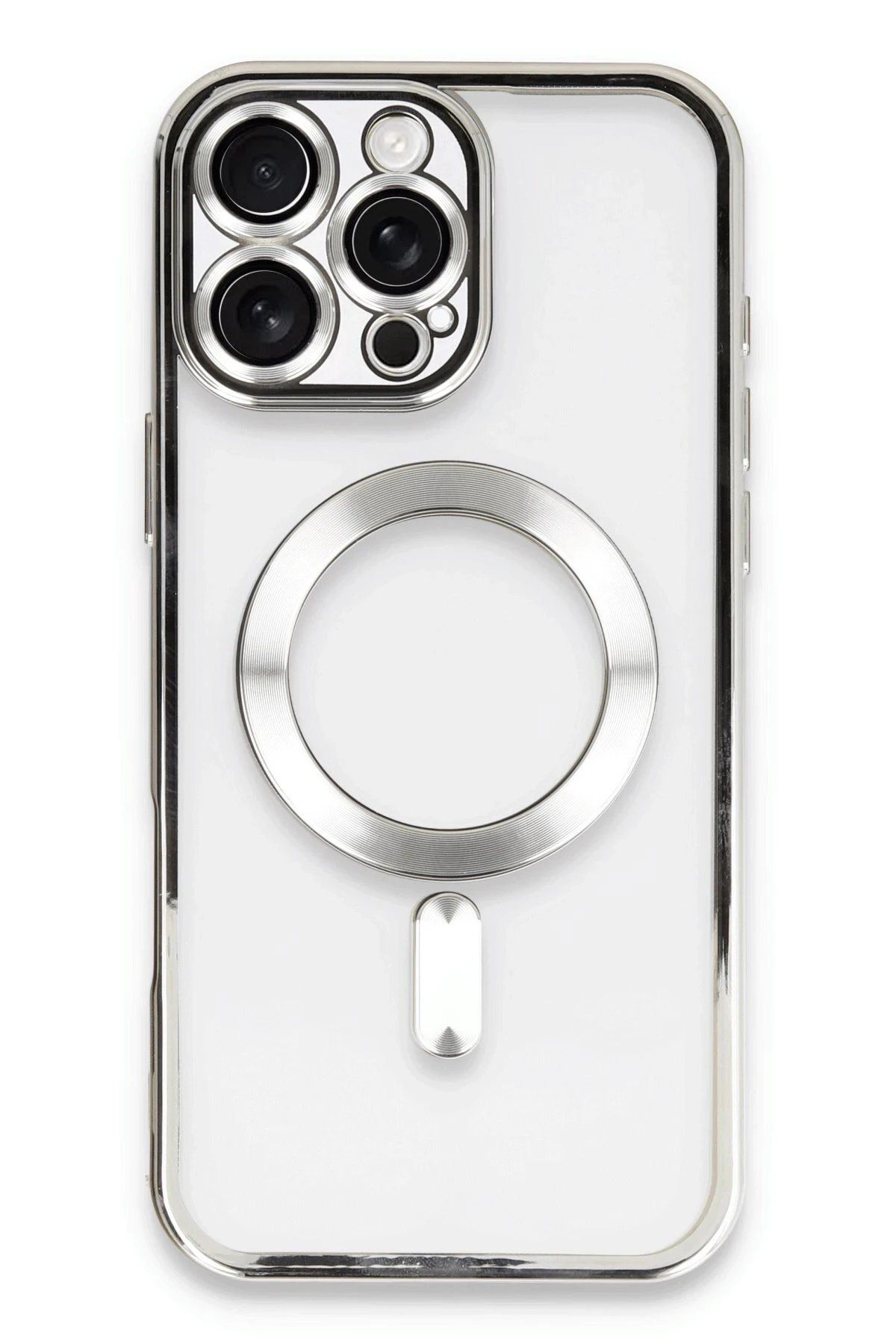 CepteToptan Newface iPhone 16 Pro Max Kılıf Kross Magneticsafe Kapak - Gümüş