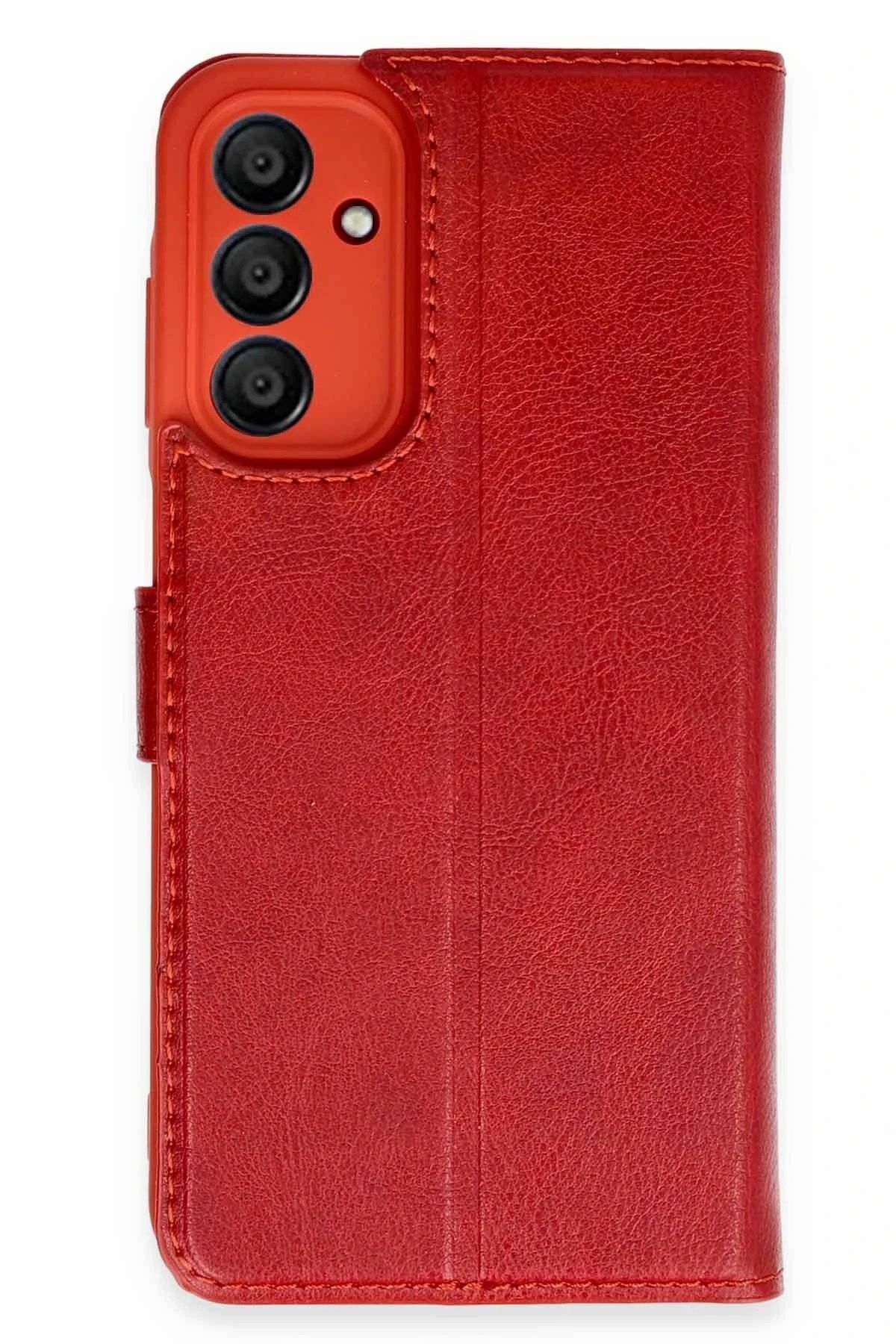 Toptan Bulurum Newface Samsung Galaxy M15 Kılıf Trend S Plus Kapaklı Kılıf - Kırmızı