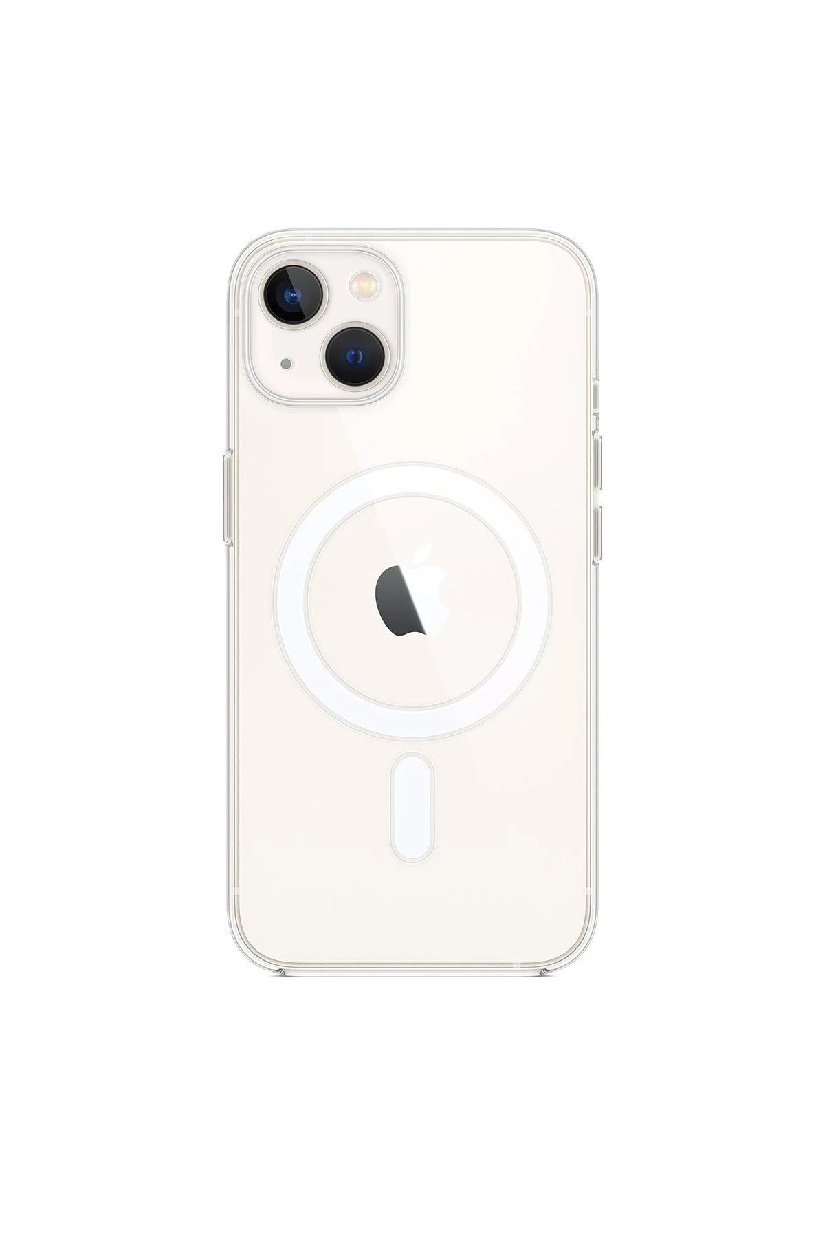 CepteToptan Newface iPhone 13 Kılıf Pc Real Magsafe Kapak - Şeffaf