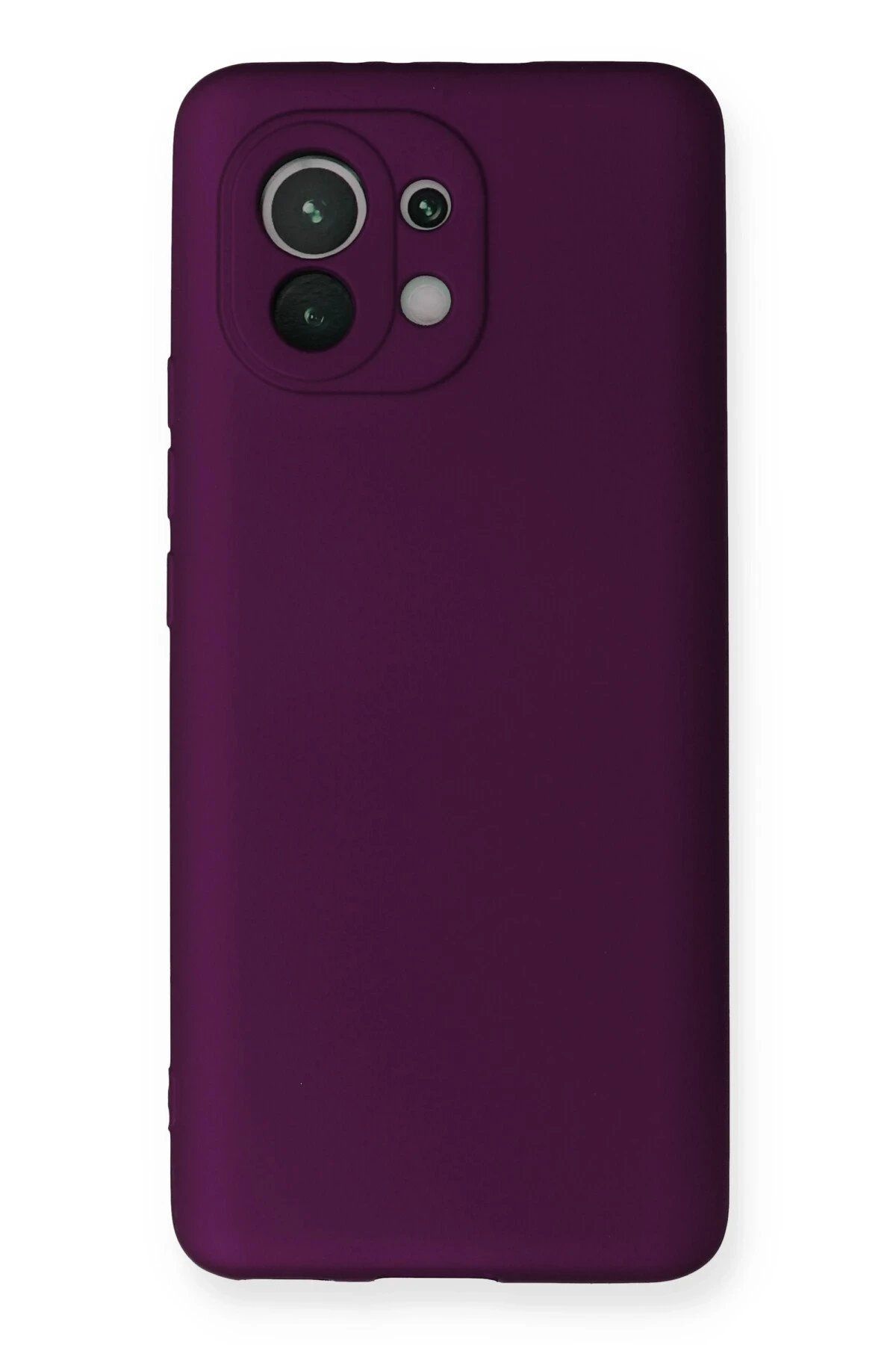 CepteToptan Newface Xiaomi Mi 11 Kılıf First Silikon - Mürdüm
