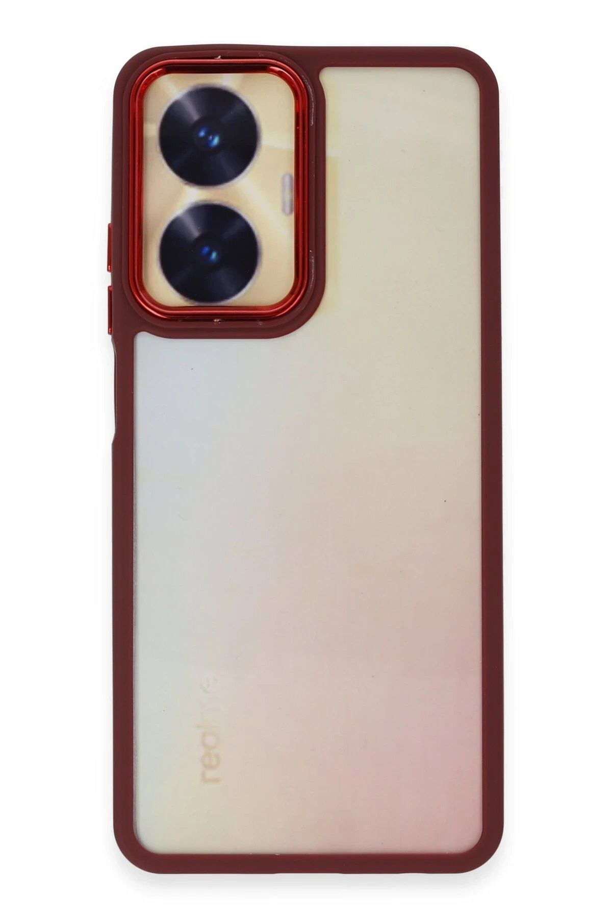 ENEFENDİ Newface Realme C55 Kılıf Dora Kapak - Kırmızı