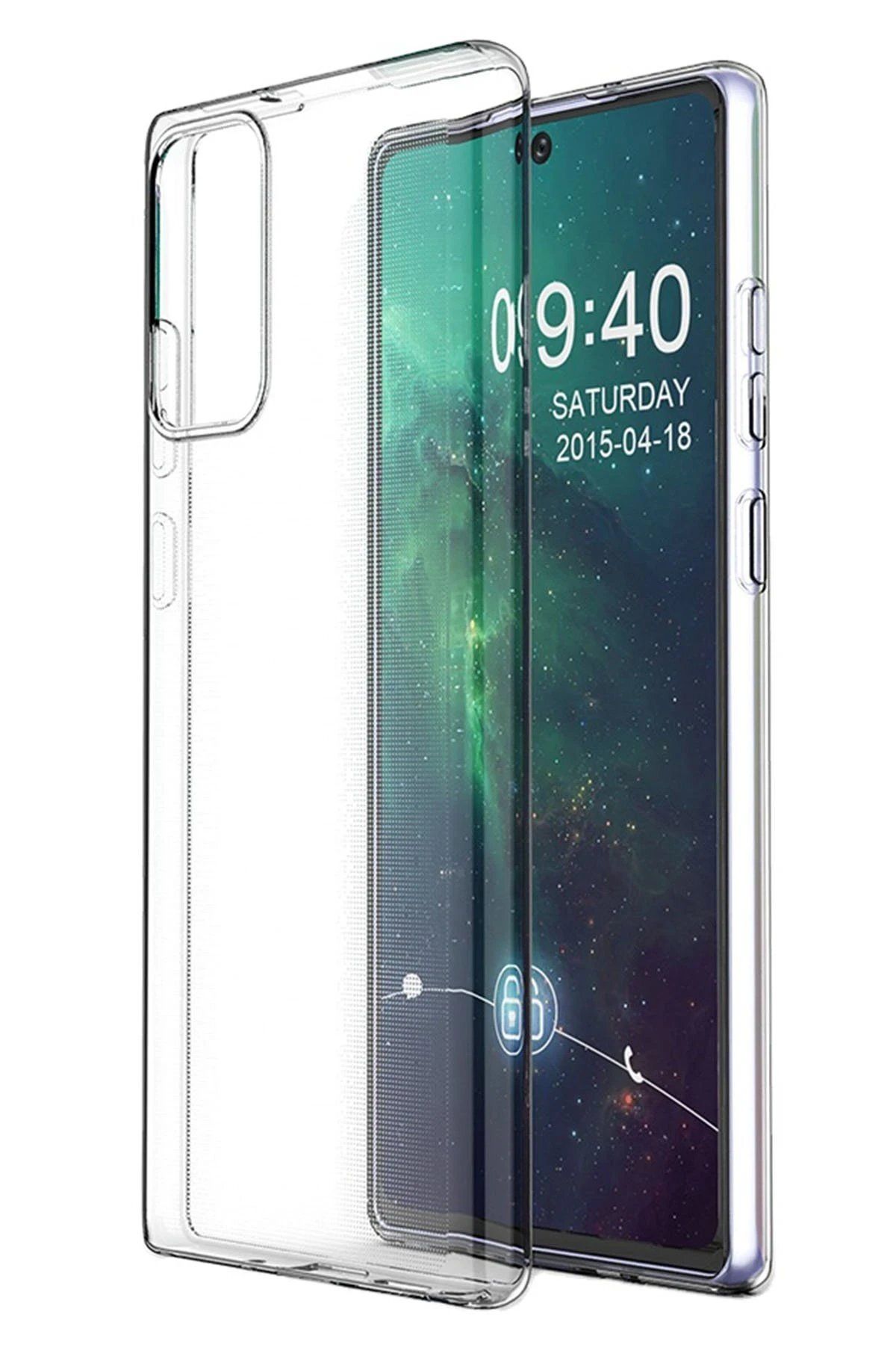 CepteToptan Newface Samsung Galaxy Note 20 Kılıf Lüx Şeffaf Silikon