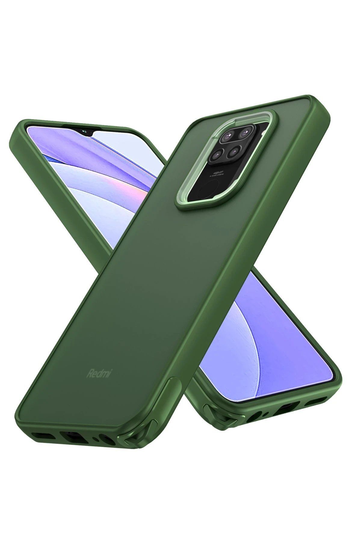 CepteToptan Newface Xiaomi Redmi Note 9 Kılıf Elegant Kapak - Yeşil