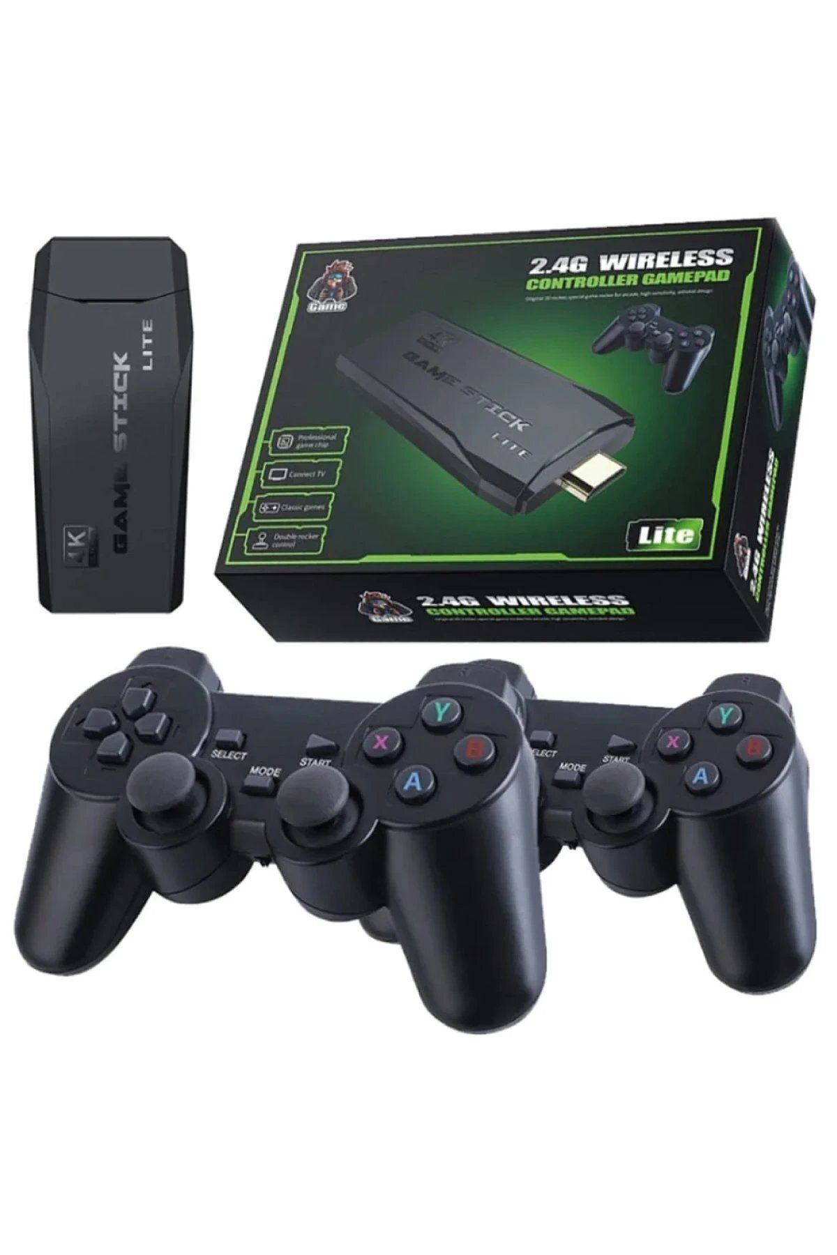 CepteToptan Newface M8 64GB Dual Pad 4K Game Stick - Siyah