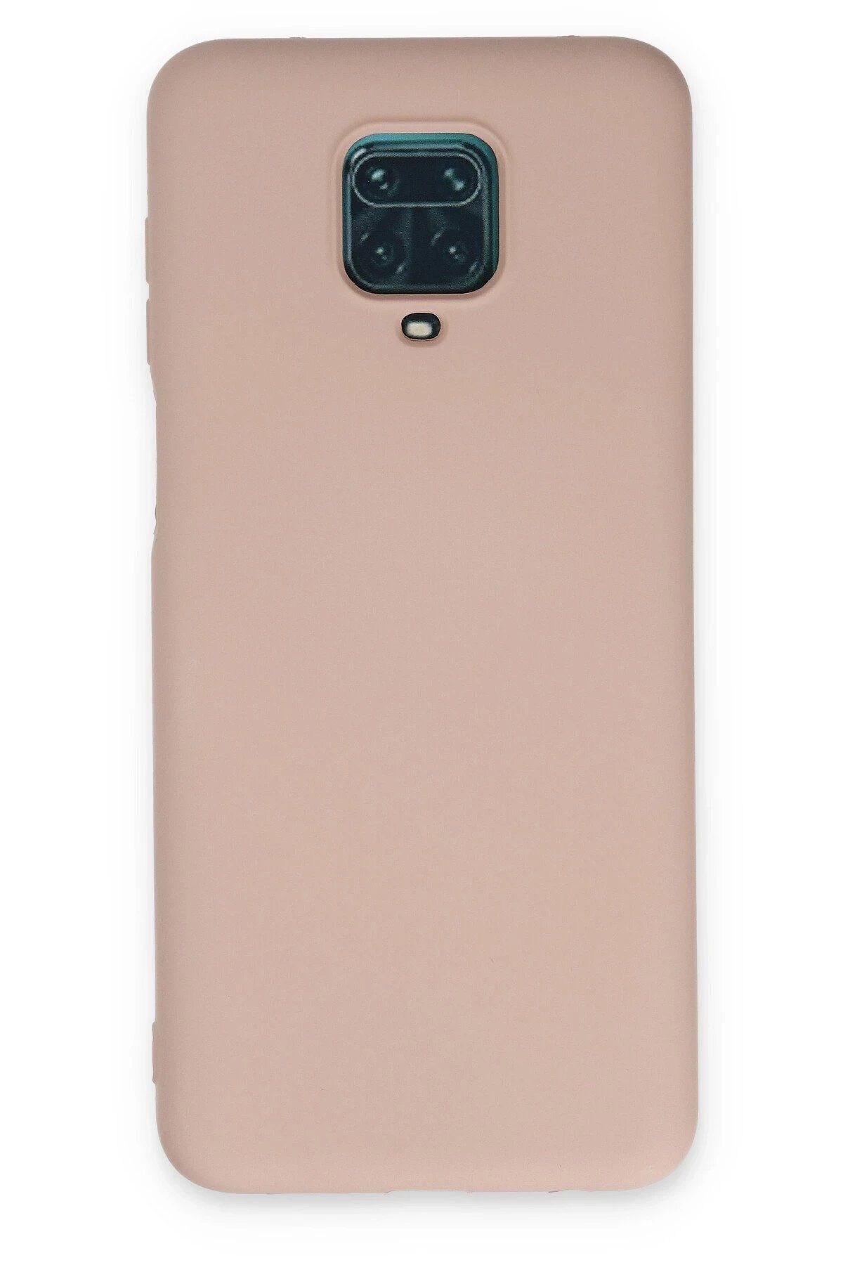 CepteToptan Newface Xiaomi Redmi Note 9 Pro Kılıf Nano içi Kadife Silikon - Pudra