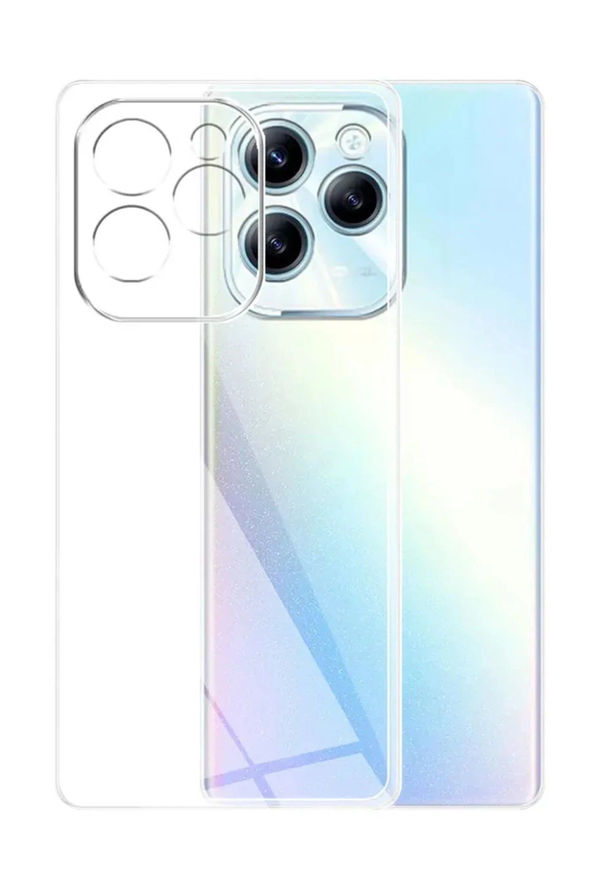 CepteToptan Newface İnfinix Hot 40i Kılıf Lüx Şeffaf Silikon