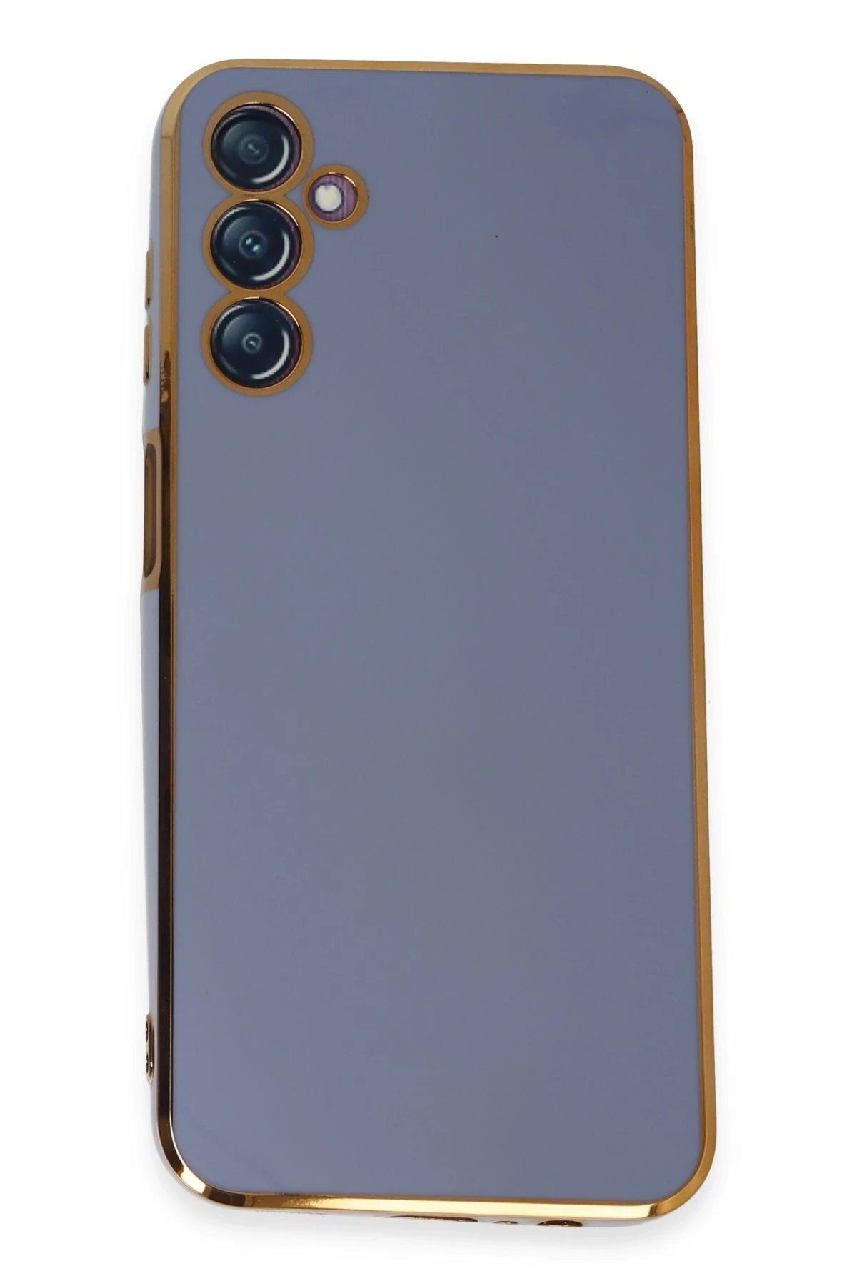 CepteToptan Newface Samsung Galaxy M14 5G Kılıf Volet Silikon - Mavi