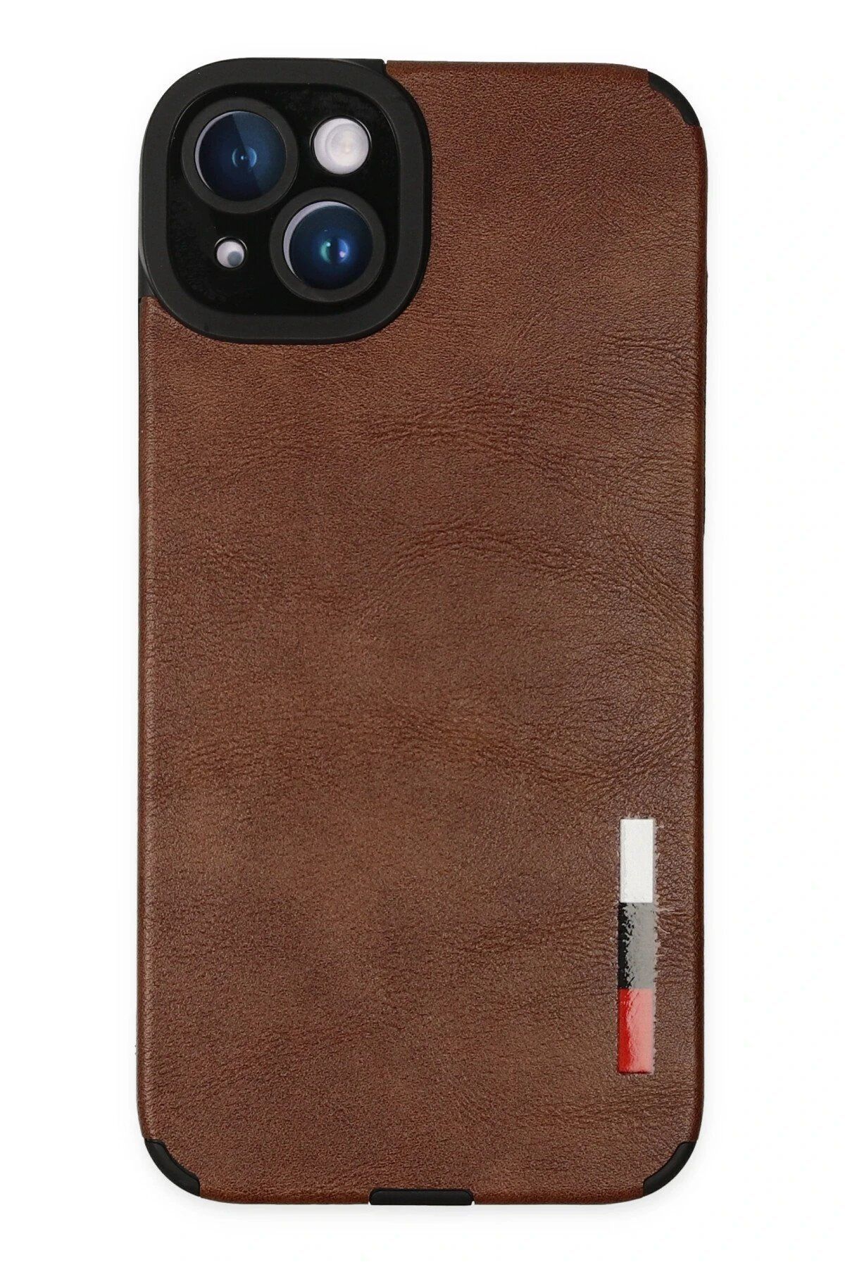 Toptan Bulurum Newface iPhone 14 Plus Kılıf Loop Deri Silikon - Kahverengi