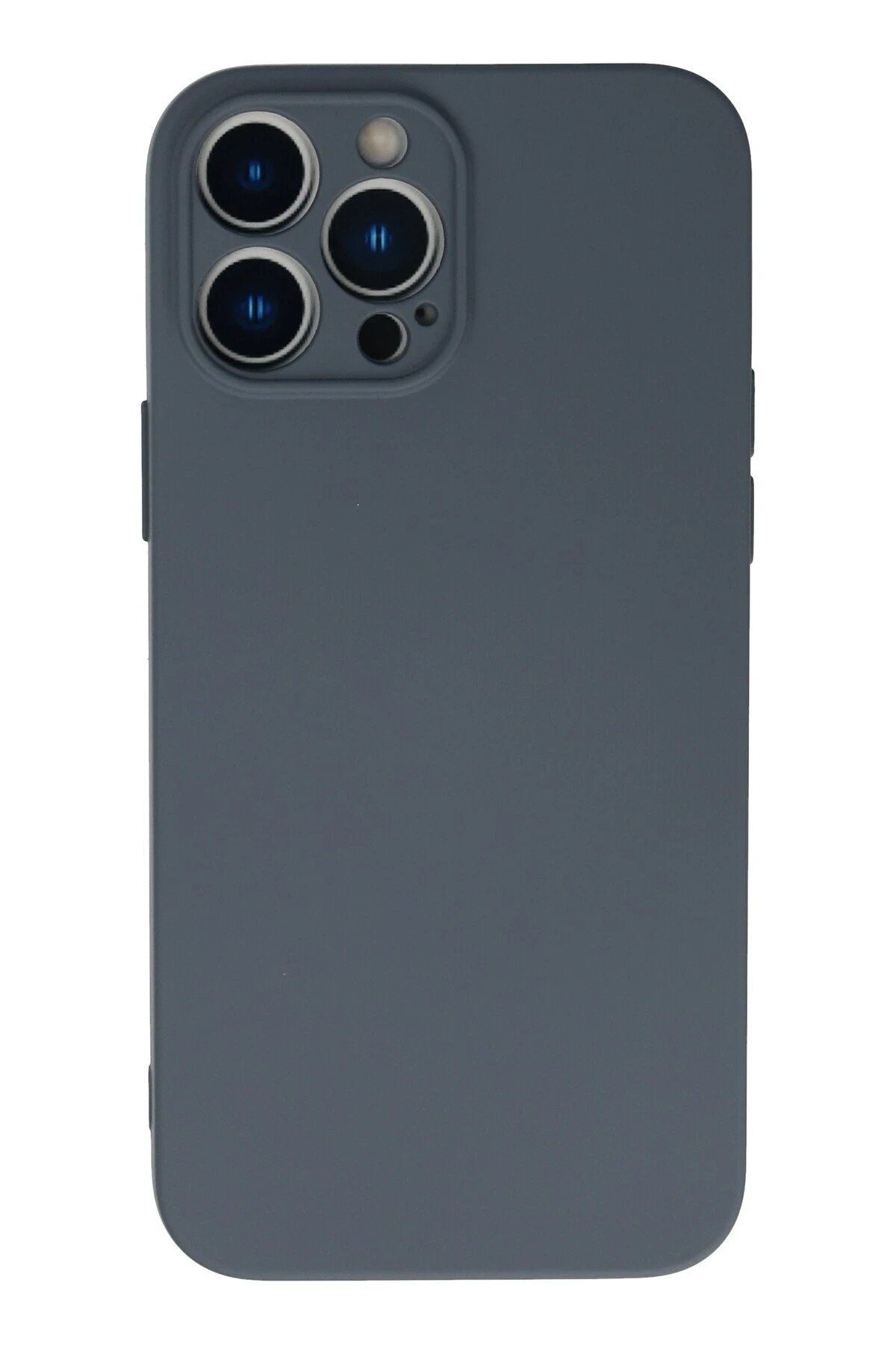 CepteToptan Newface iPhone 13 Pro Kılıf Nano içi Kadife Silikon - Gri