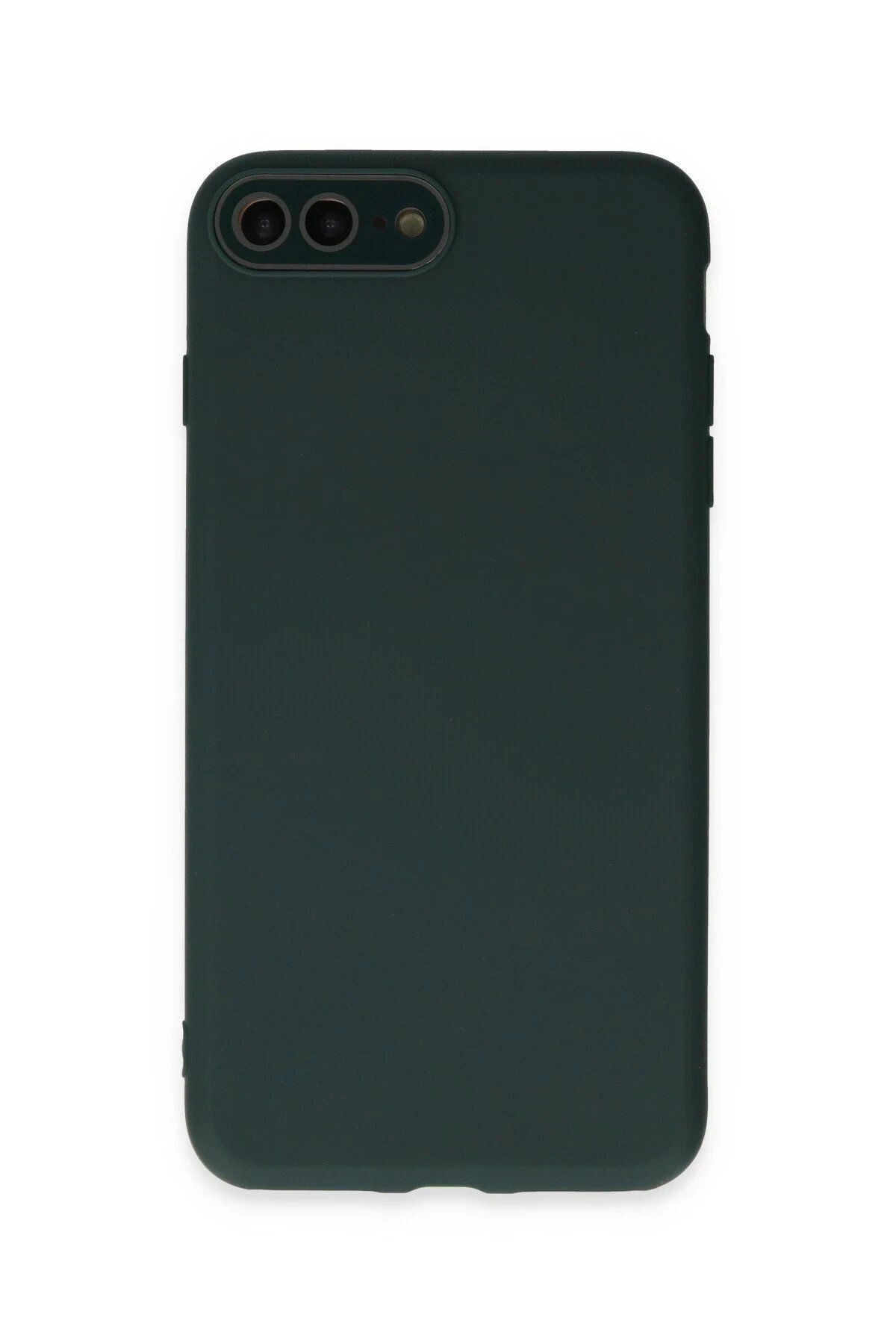 CepteToptan Newface iPhone 7 Plus Kılıf Lansman Glass Kapak - Koyu Yeşil