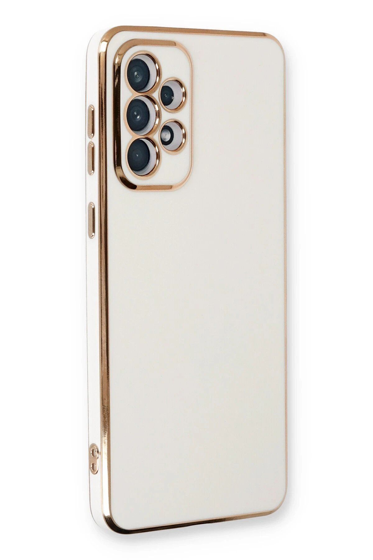 ENEFENDİ Newface Samsung Galaxy A33 5G Kılıf Volet Silikon - Beyaz