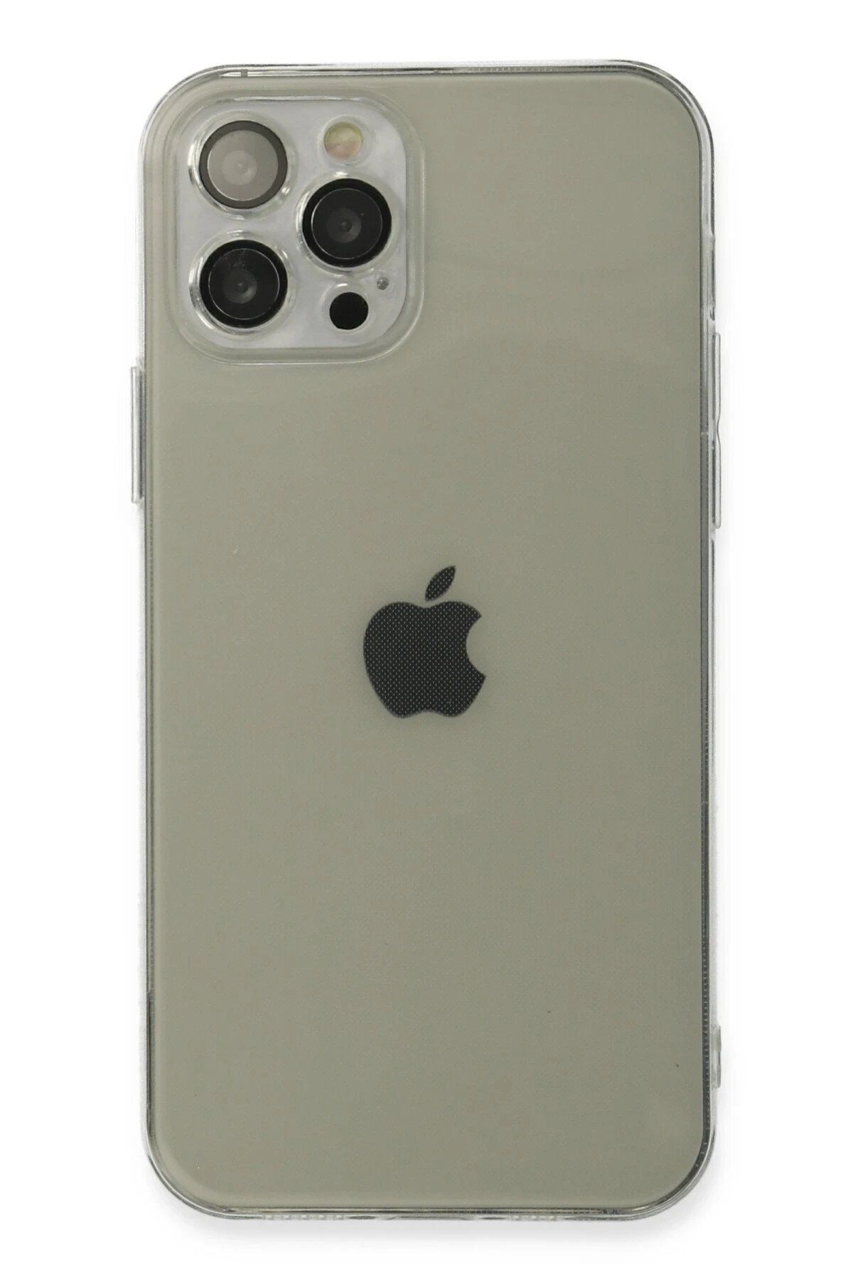 CepteToptan Newface iPhone 12 Pro Kılıf Fly Lens Silikon - Şeffaf