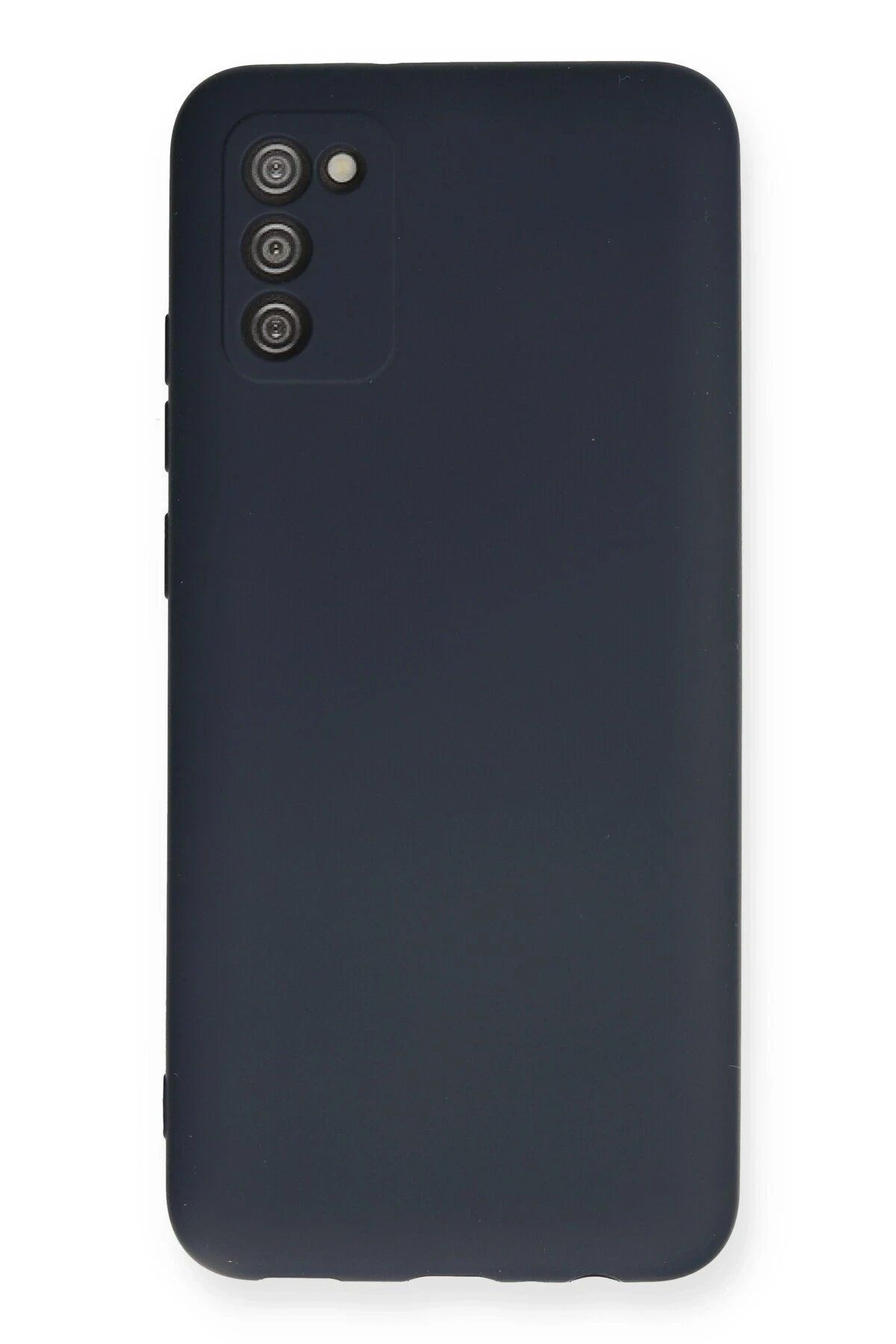 CepteToptan Newface Samsung Galaxy A02S Kılıf Nano içi Kadife Silikon - Lacivert