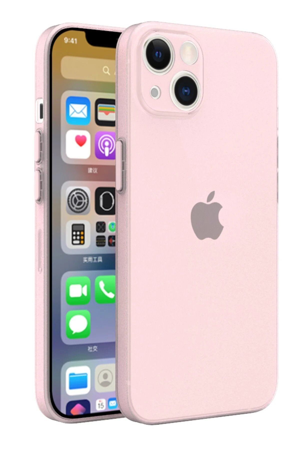 CepteToptan Newface iPhone 13 Mini Kılıf Puma Silikon - Pembe