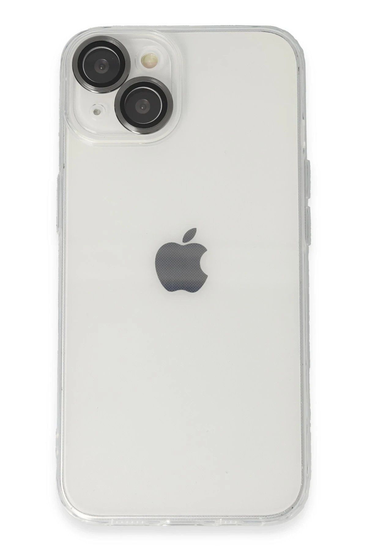 CepteToptan Newface iPhone 14 Kılıf Luko Lens Silikon - Siyah