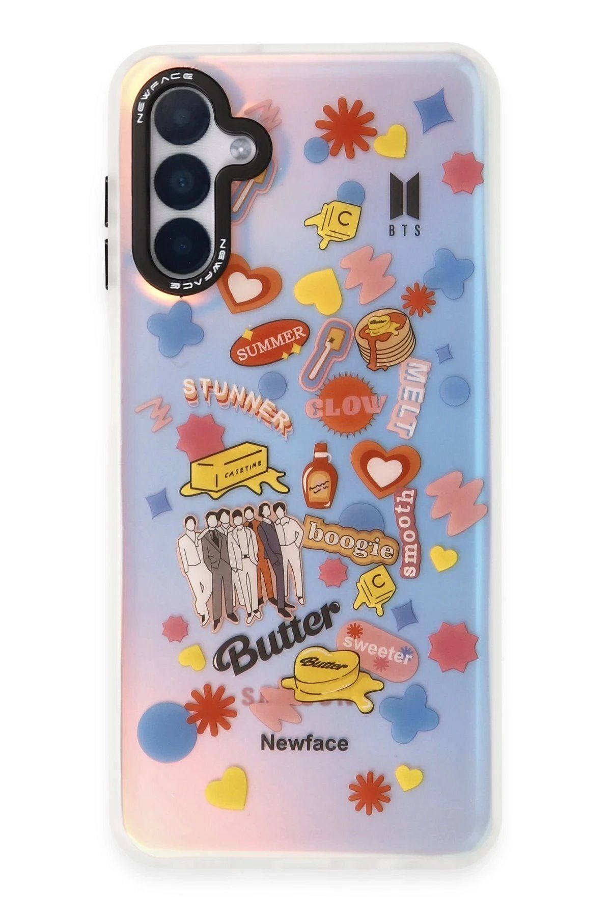 CepteToptan Newface Samsung Galaxy A04S Kılıf Estoril Desenli Kapak - Estoril - 16