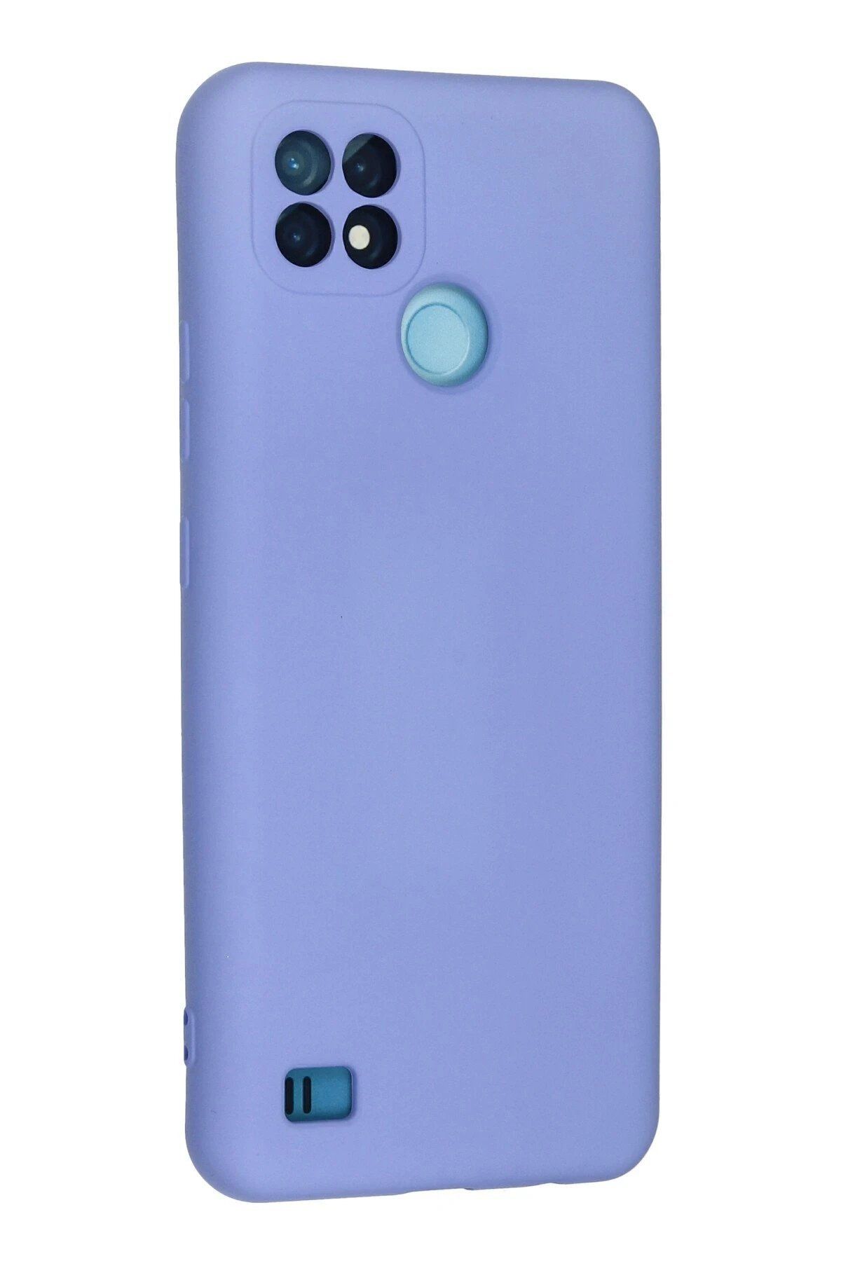 CepteToptan Newface Realme C21 Kılıf Nano içi Kadife Silikon - Lila