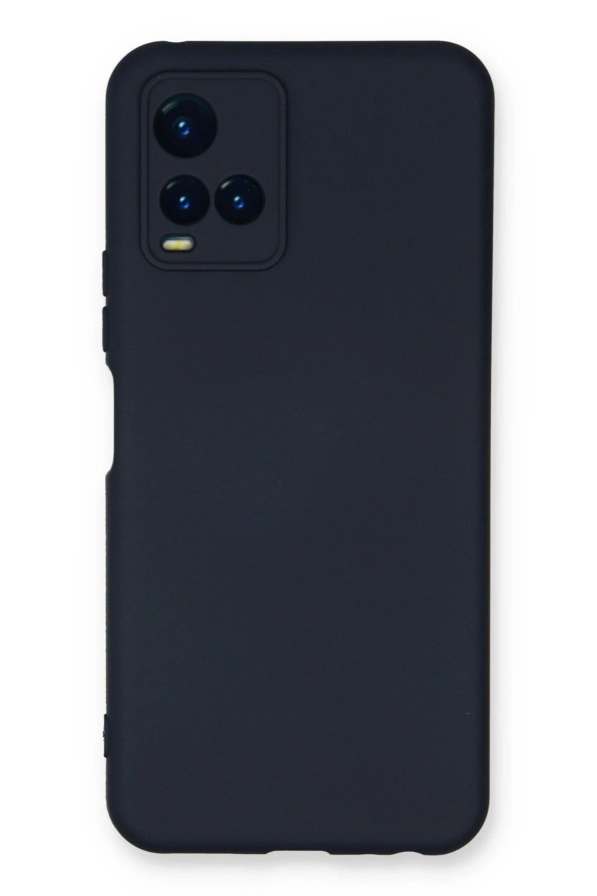 CepteToptan Newface Vivo Y21S Kılıf Nano içi Kadife Silikon - Lacivert