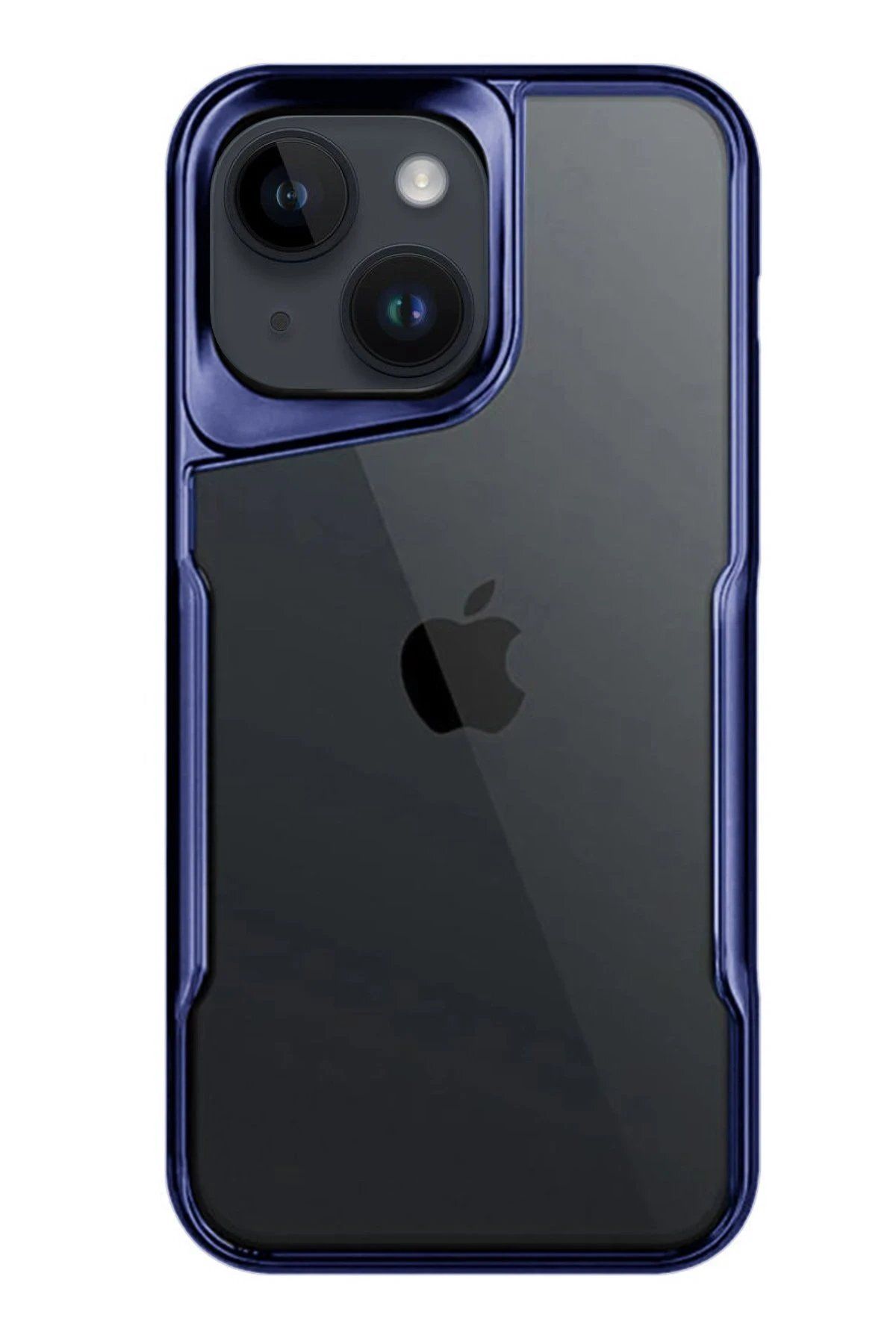 CepteToptan Newface iPhone 15 Kılıf Boyi Silikon Kapak - Lacivert