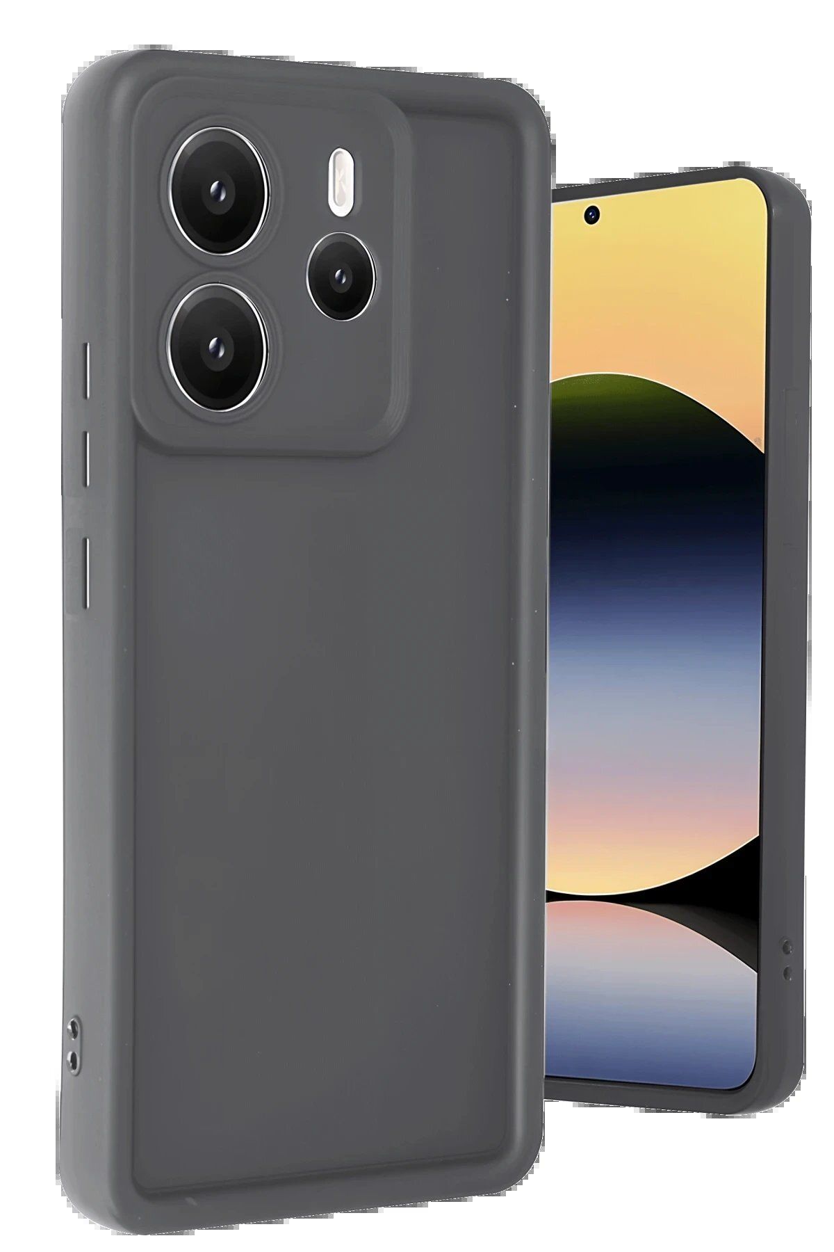 CepteToptan Newface Xiaomi Redmi Note 14 4G Kılıf Viera Silikon - Gri