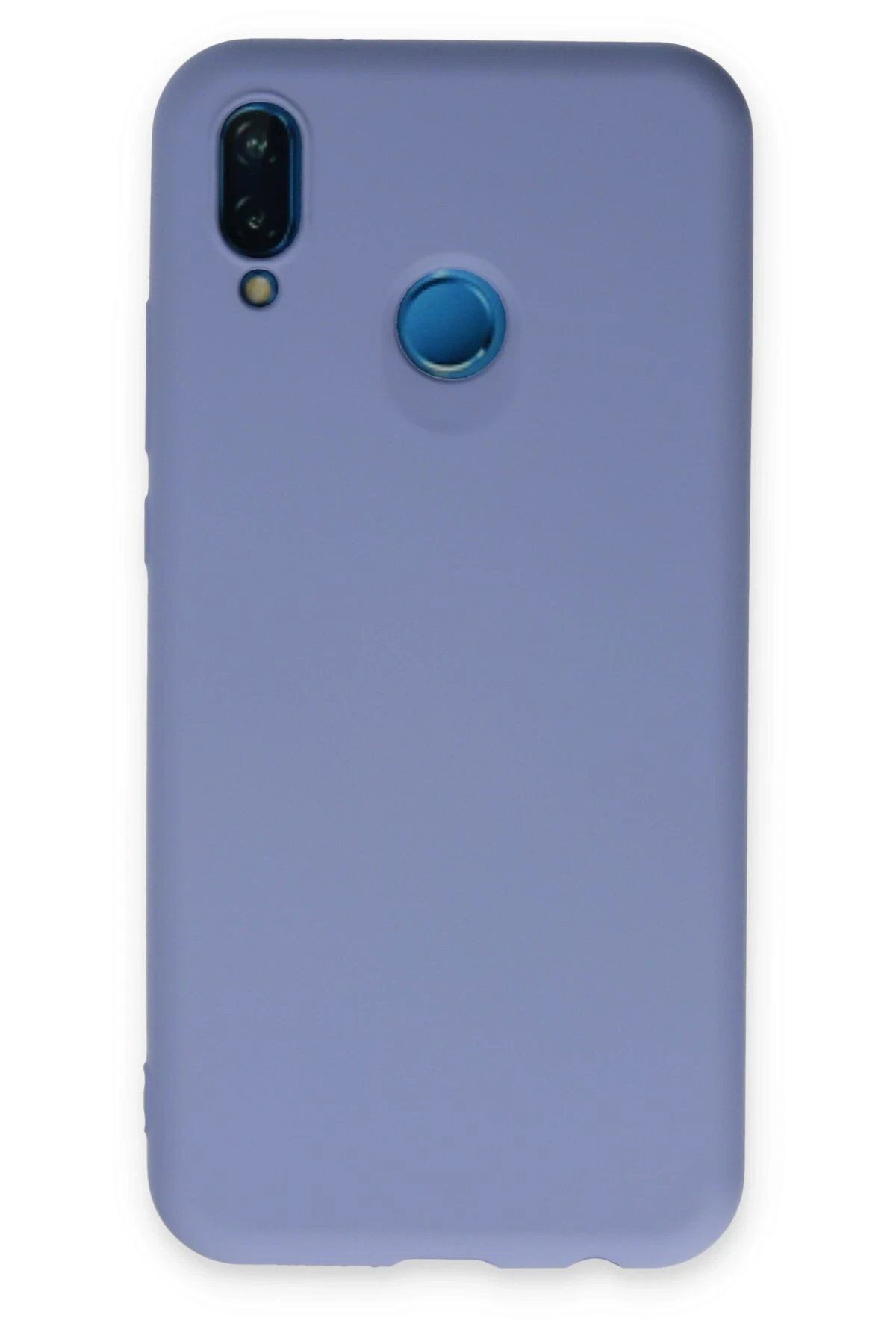 CepteToptan Newface Huawei P20 Lite Kılıf Nano içi Kadife Silikon - Lila