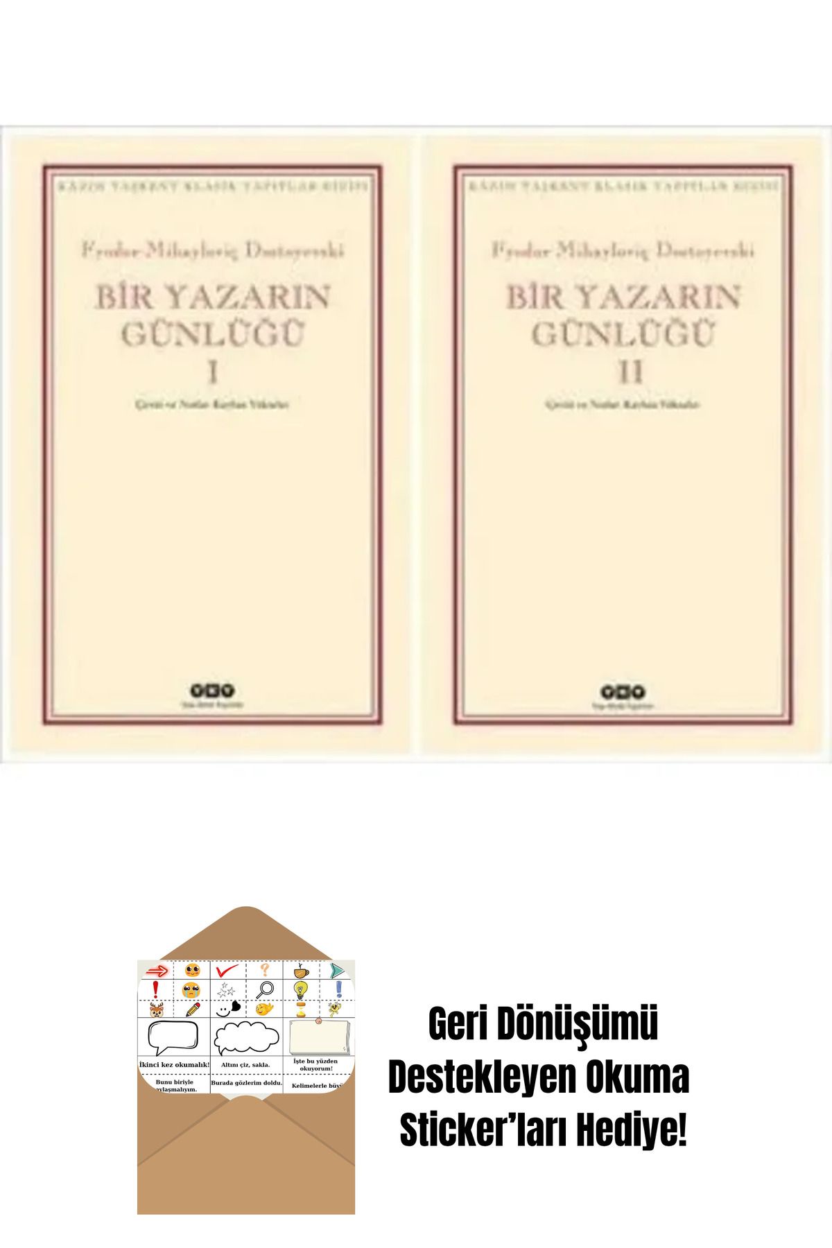 Yapı Kredi Yayınları Cevdet Bey ve Oğulları - Kar - Benim Adım Kırmızı + Okuma Sticker'ları