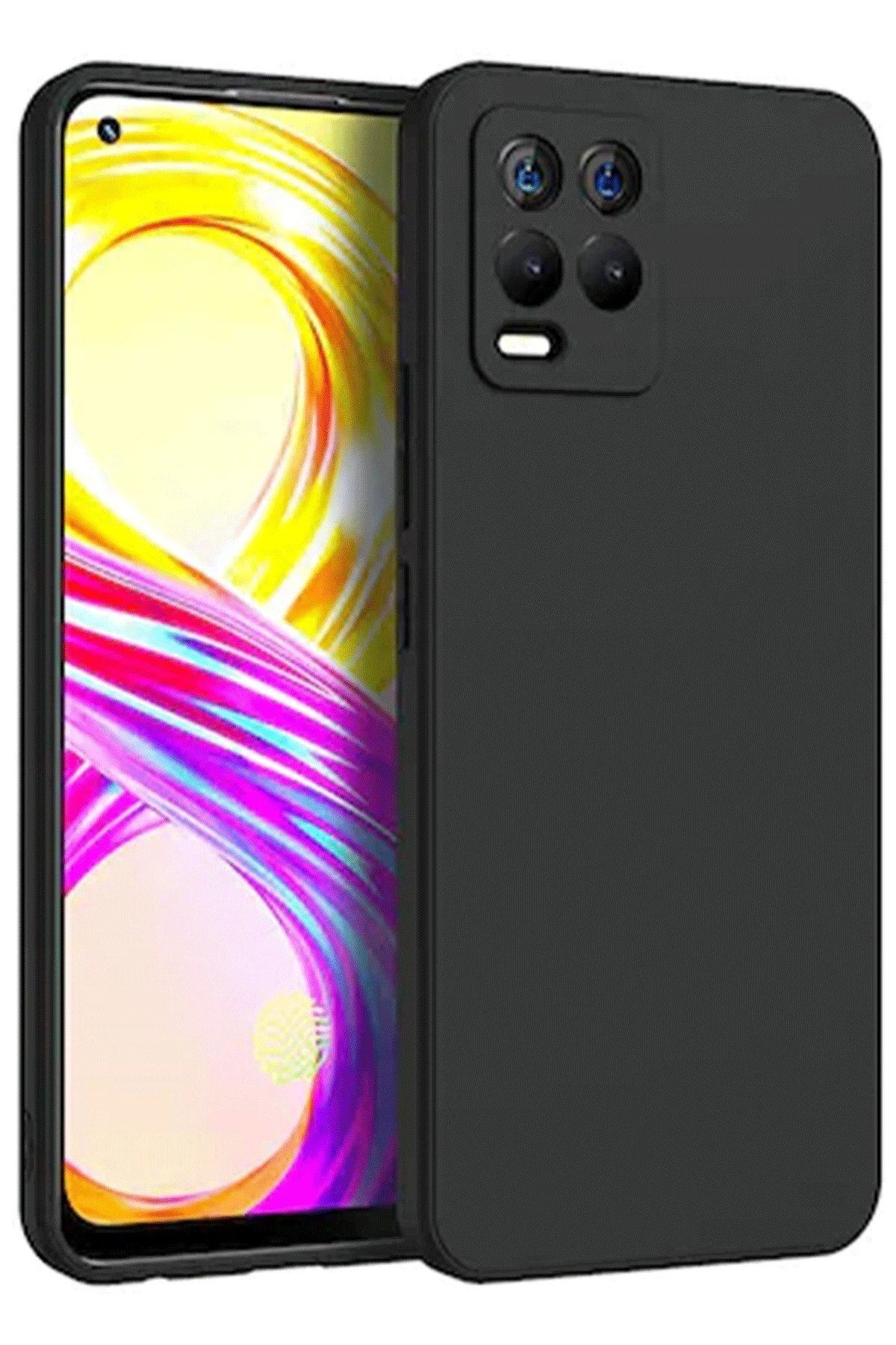Toptan Bulurum Newface Realme 8 Kılıf First Silikon - Siyah