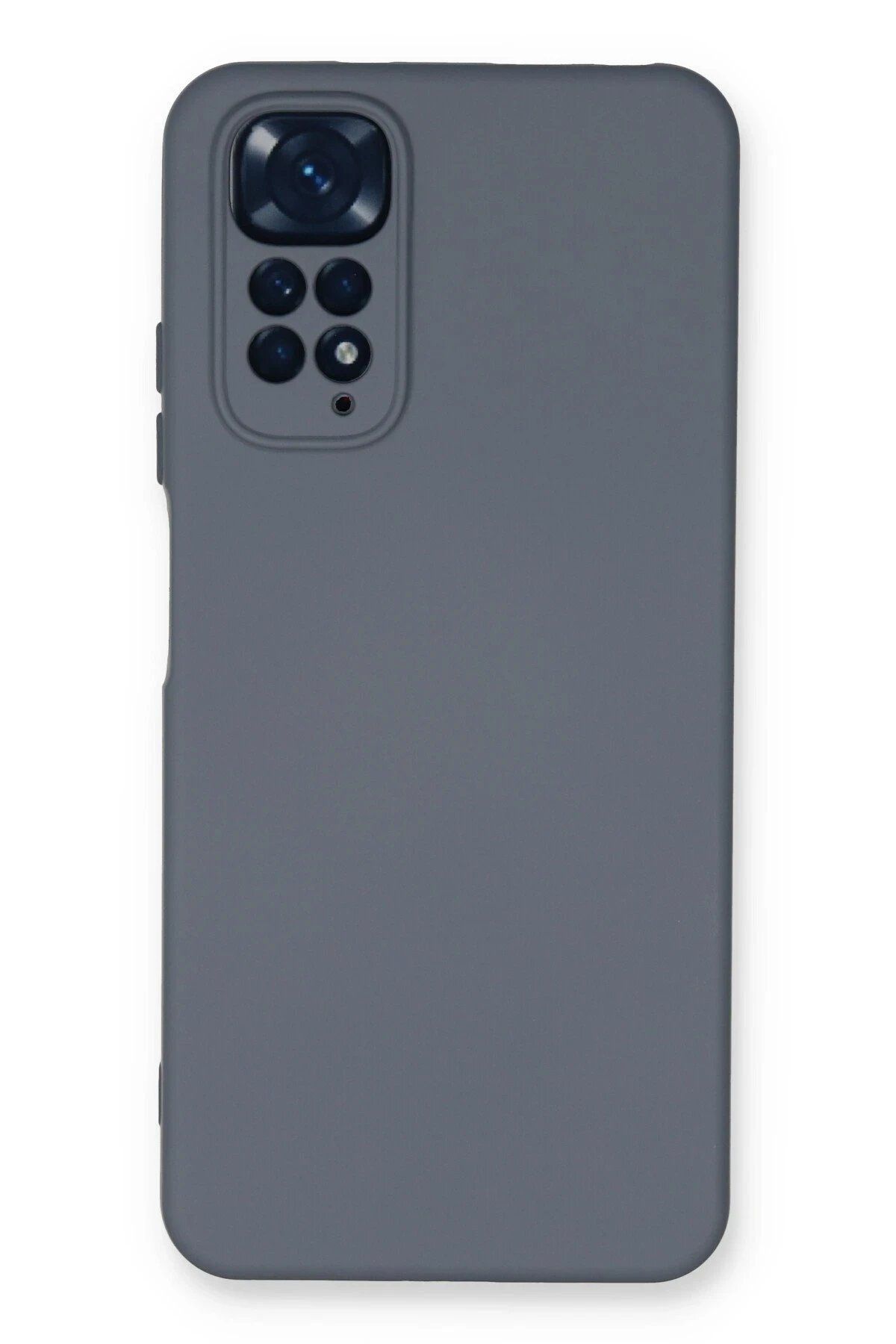 nerede bulurum Newface Xiaomi Redmi Note 11 Kılıf Nano içi Kadife Silikon - Gri